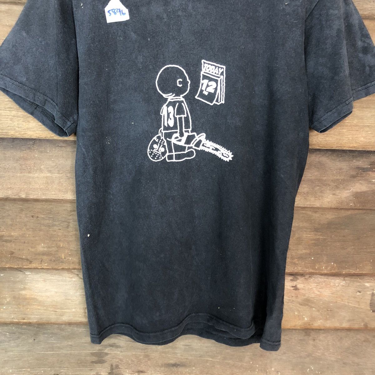 Expert Horror × Vintage Friday The 12th Black Short Sleeve Shirt #5896 Size US S / EU 44-46 / 1 - 6 Thumbnail