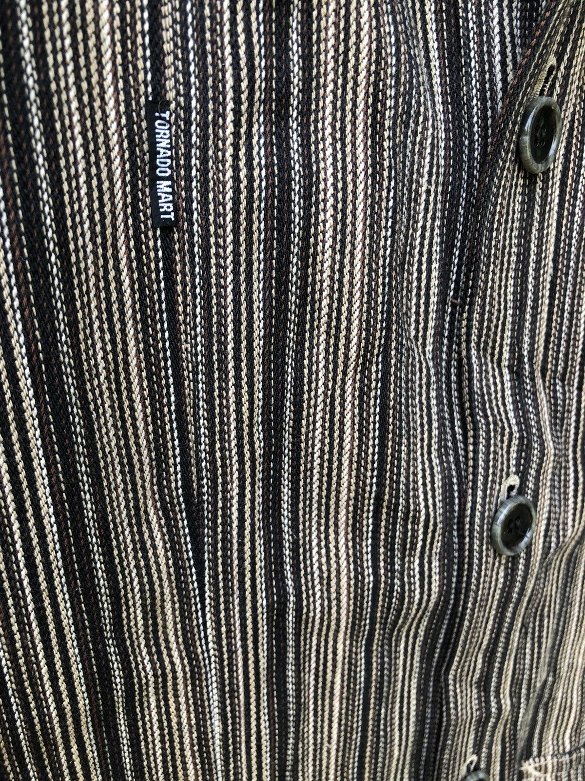 Japanese Brand 🔥Japanese Brand Tornado Mart Japan Stripe Casual Jacket Size US M / EU 48-50 / 2 - 4 Thumbnail