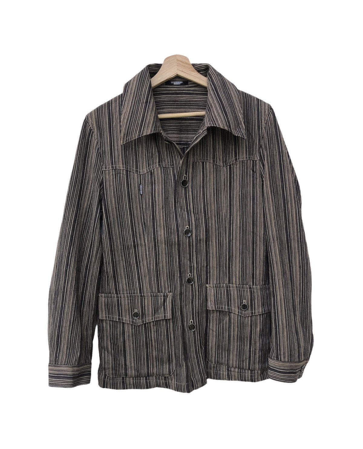 Japanese Brand 🔥Japanese Brand Tornado Mart Japan Stripe Casual Jacket Size US M / EU 48-50 / 2 - 1 Thumbnail