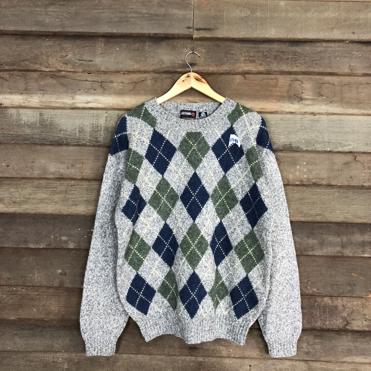 Homespun Knitwear × Japanese Brand × Vintage Lucky Strike vintage mohair Grey Knitwear sweatshirt #5898 Size US L / EU 52-54 / 3 - 1 Thumbnail