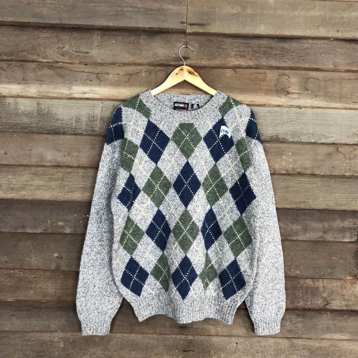 Homespun Knitwear × Japanese Brand × Vintage Lucky Strike vintage mohair Grey Knitwear sweatshirt #5898 Size US L / EU 52-54 / 3 - 3 Thumbnail