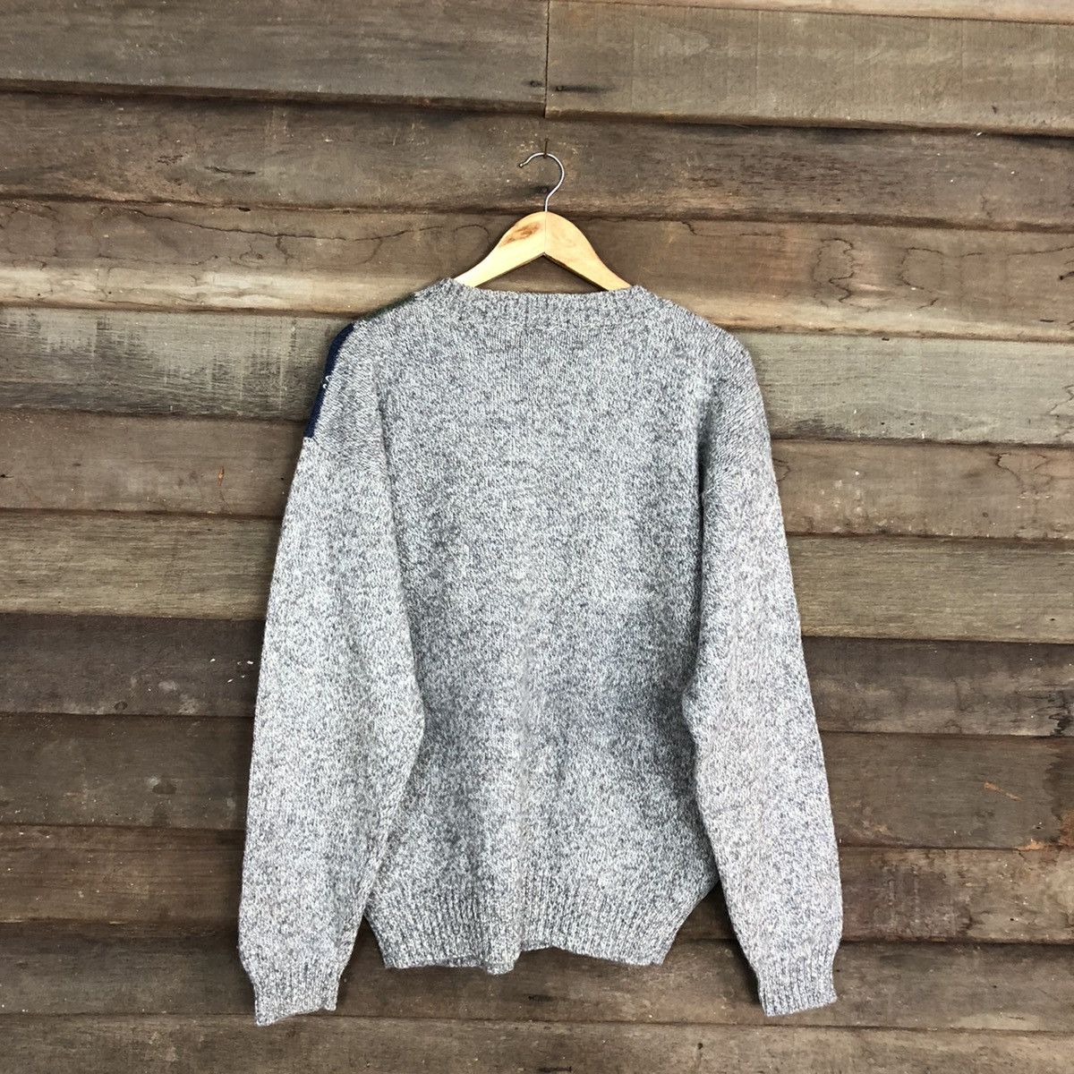 Homespun Knitwear × Japanese Brand × Vintage Lucky Strike vintage mohair Grey Knitwear sweatshirt #5898 Size US L / EU 52-54 / 3 - 13 Thumbnail