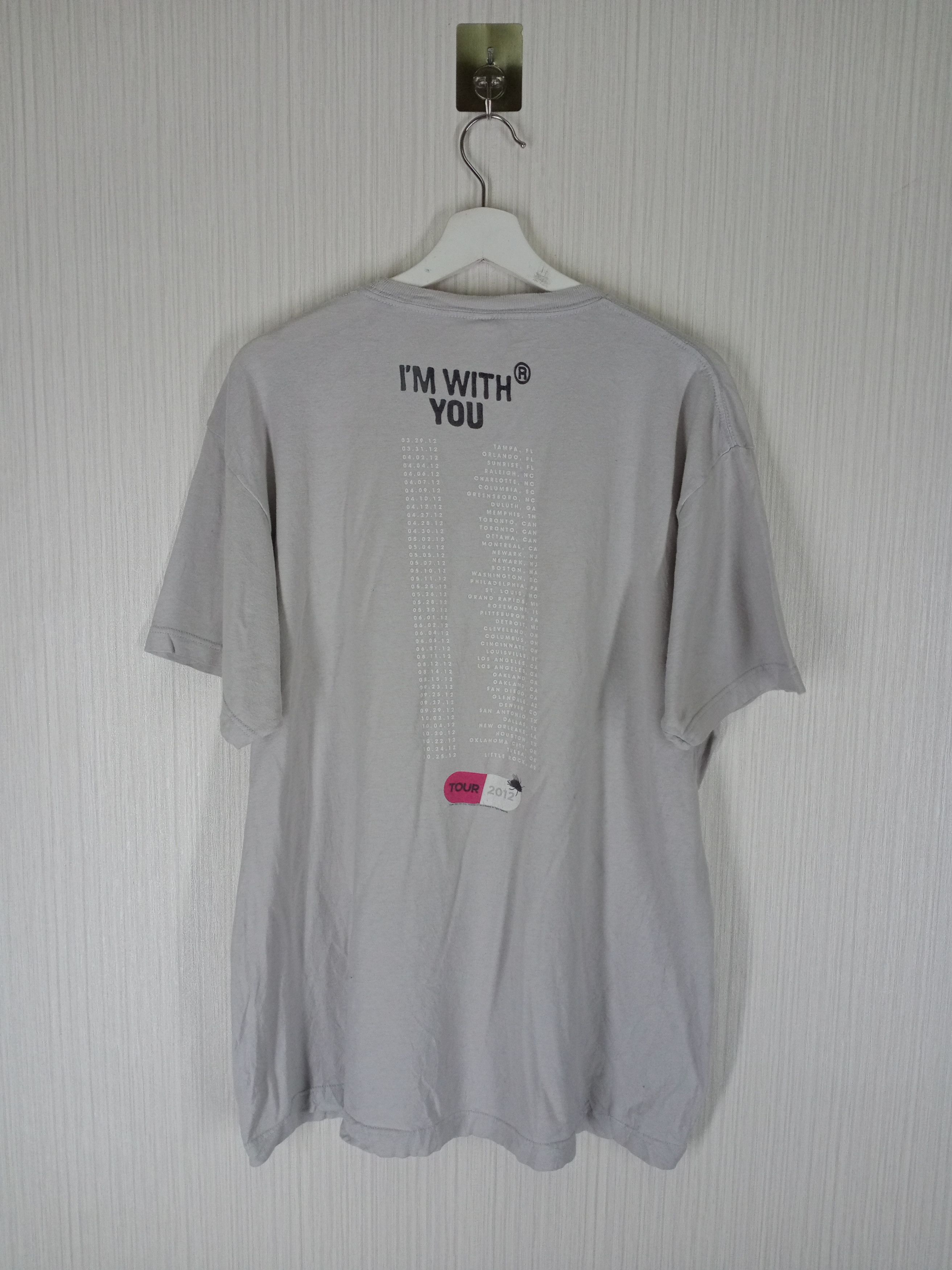 Band Tees Red Hot Chili Peppers Tour 2012 T Shirt Size US XL / EU 56 / 4 - 4 Thumbnail