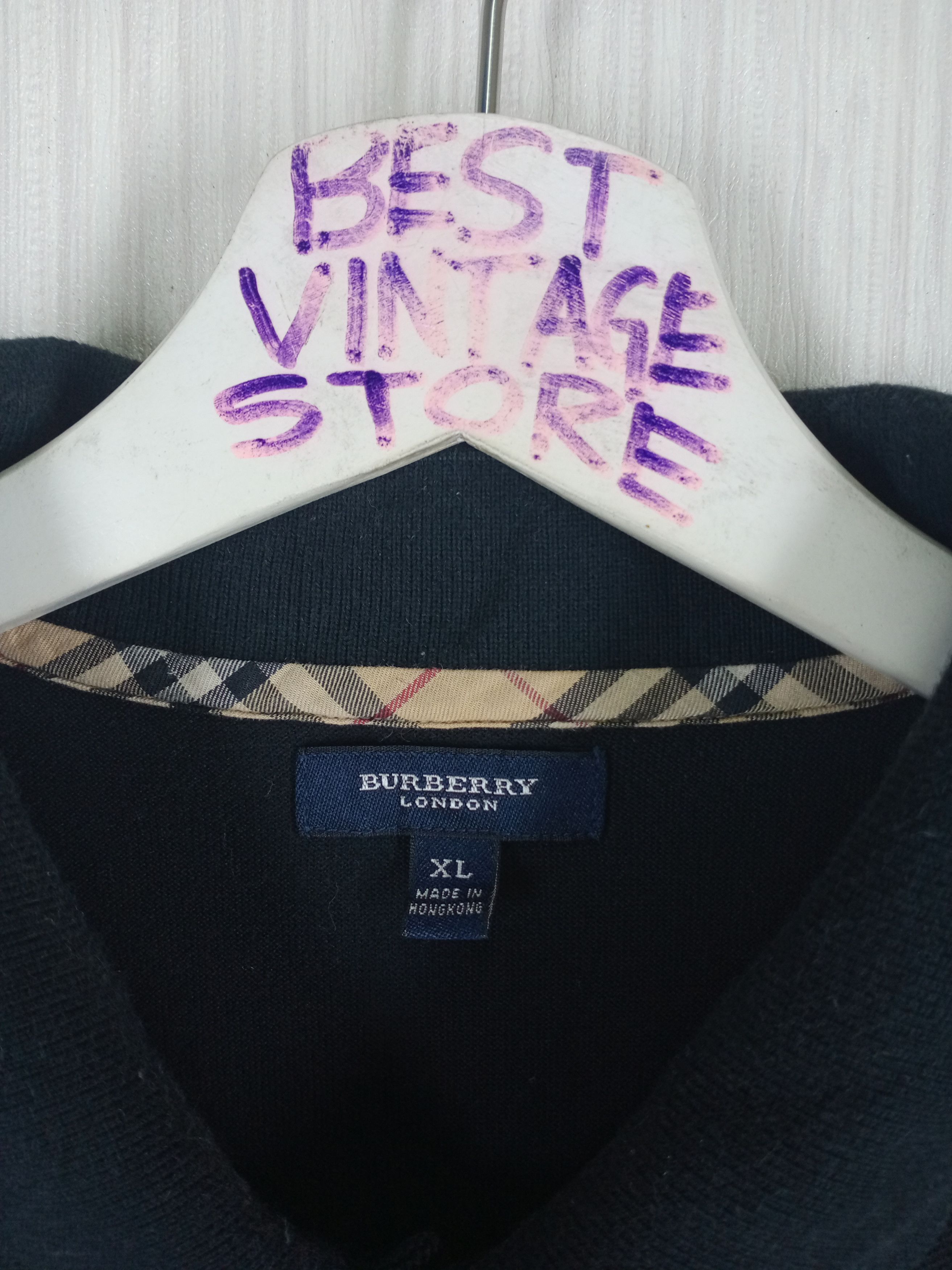 Burberry Burberry London Polo Black Shirt Size US XL / EU 56 / 4 - 3 Thumbnail
