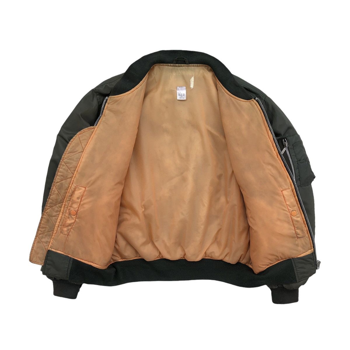 Vintage 🔥Vintage Sun Faded Ma-1 Man Intermediate Bomber Jacket Size US L / EU 52-54 / 3 - 9 Thumbnail