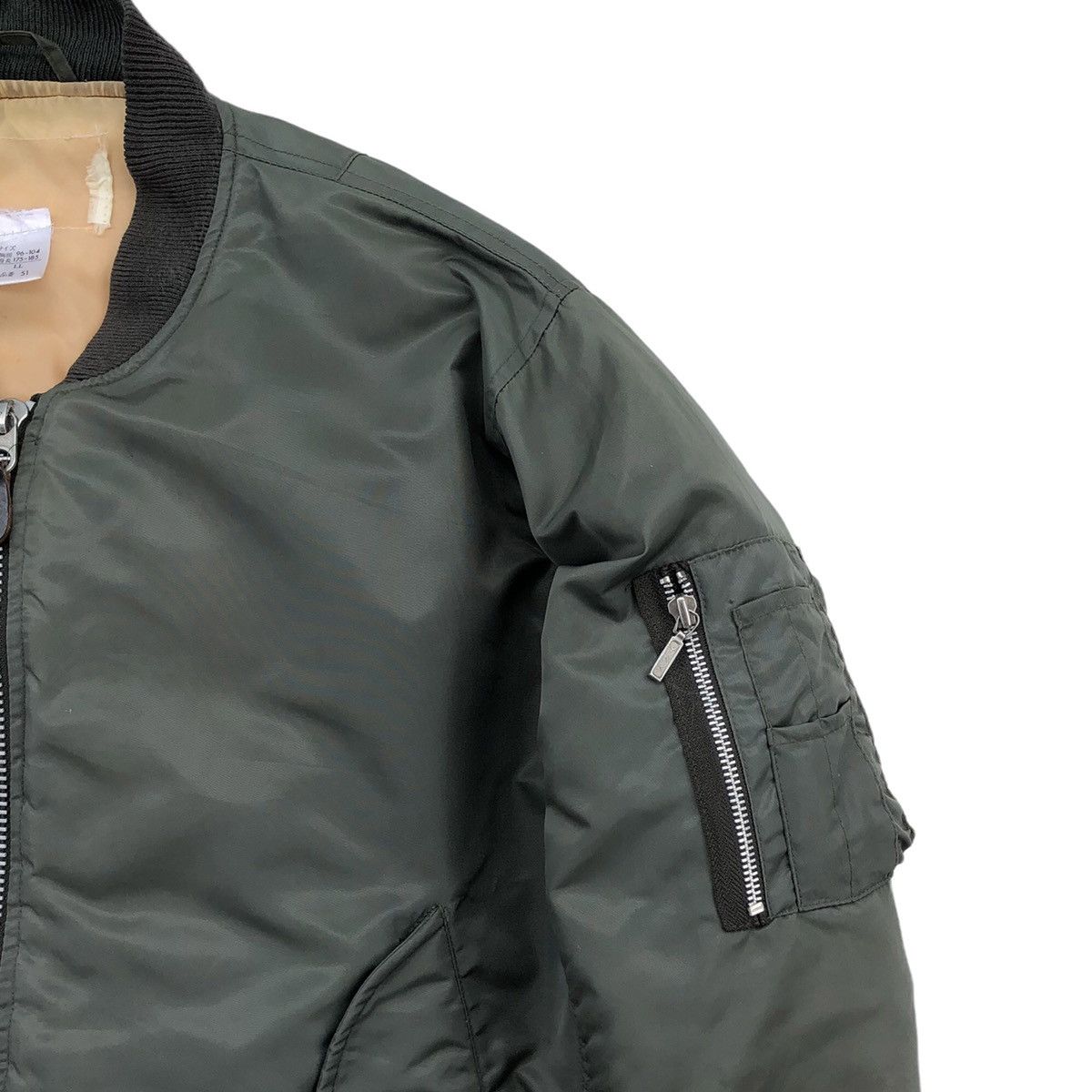 Vintage 🔥Vintage Sun Faded Ma-1 Man Intermediate Bomber Jacket Size US L / EU 52-54 / 3 - 5 Thumbnail