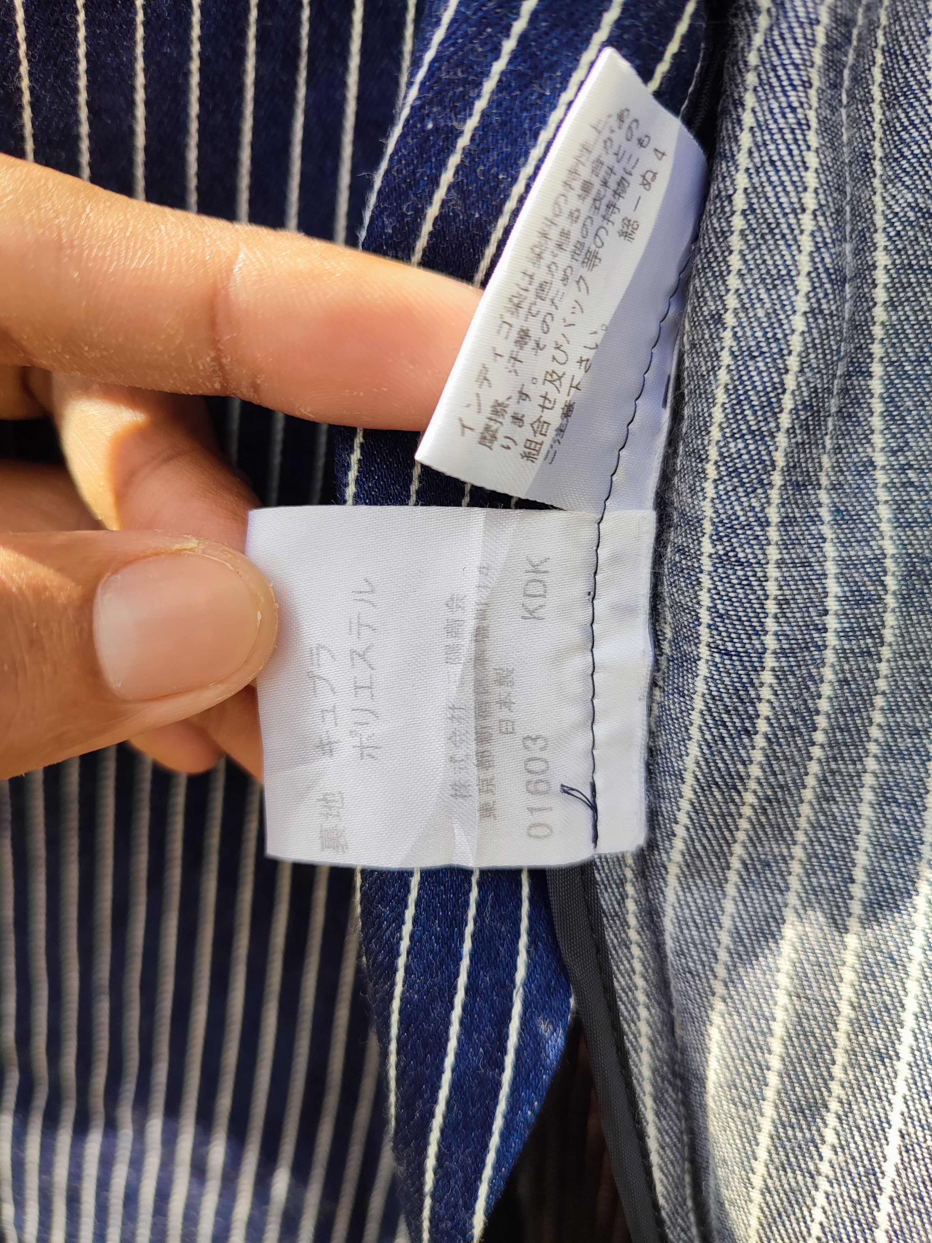 Burberry 🔥STEAL🔥Burberry Black Label Stripe Dark Blue Blazer Size 42R - 5 Thumbnail