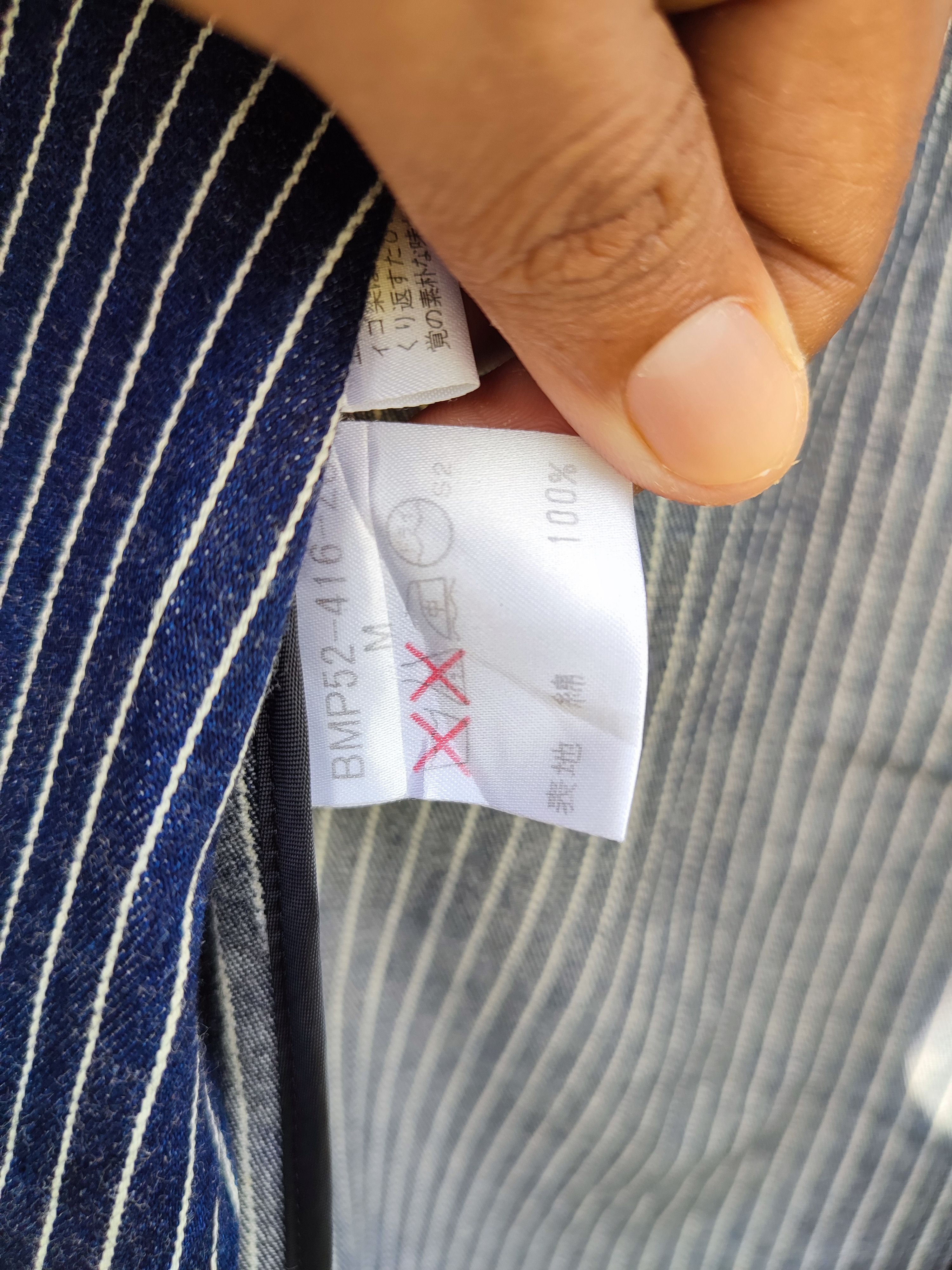 Burberry 🔥STEAL🔥Burberry Black Label Stripe Dark Blue Blazer Size 42R - 6 Thumbnail