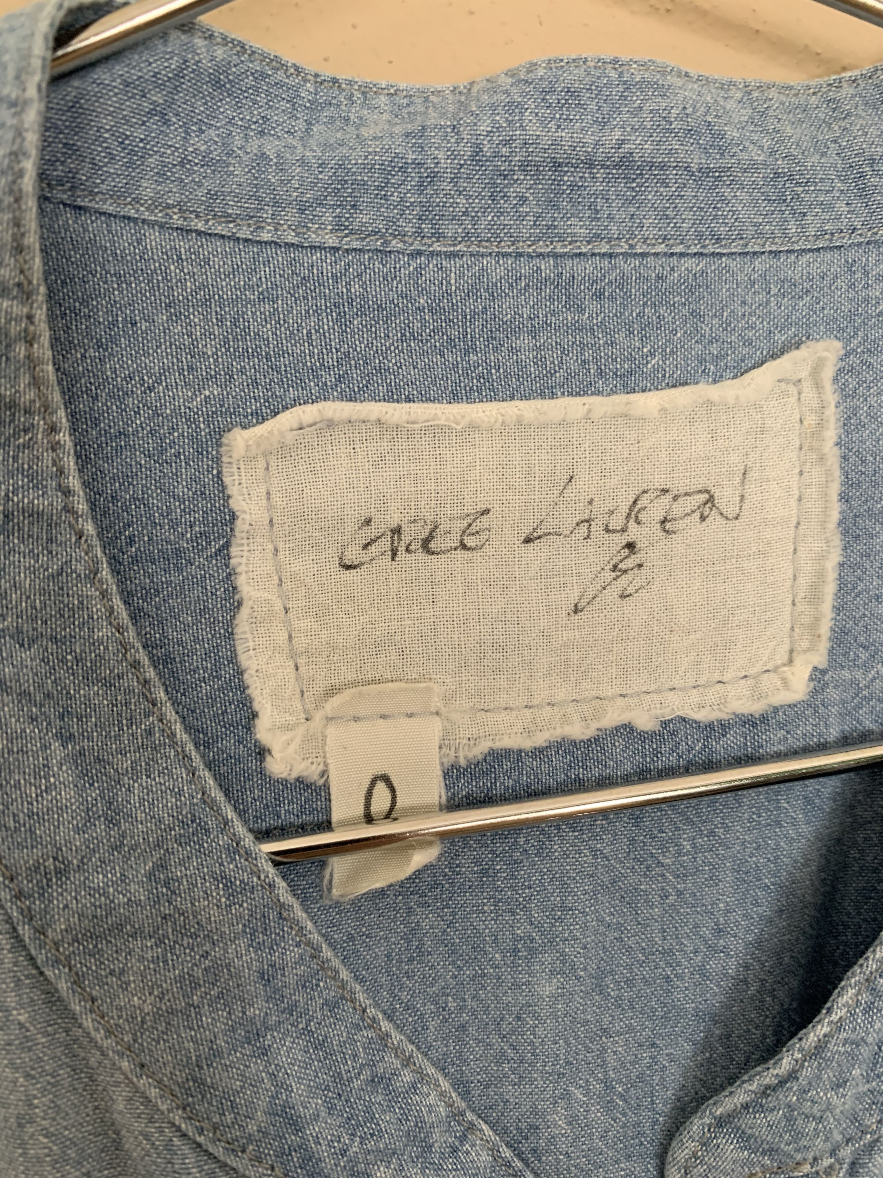 Greg Lauren 50/50 Chambray Stripes Studio Shirt Size US S / EU 44-46 / 1 - 4 Thumbnail