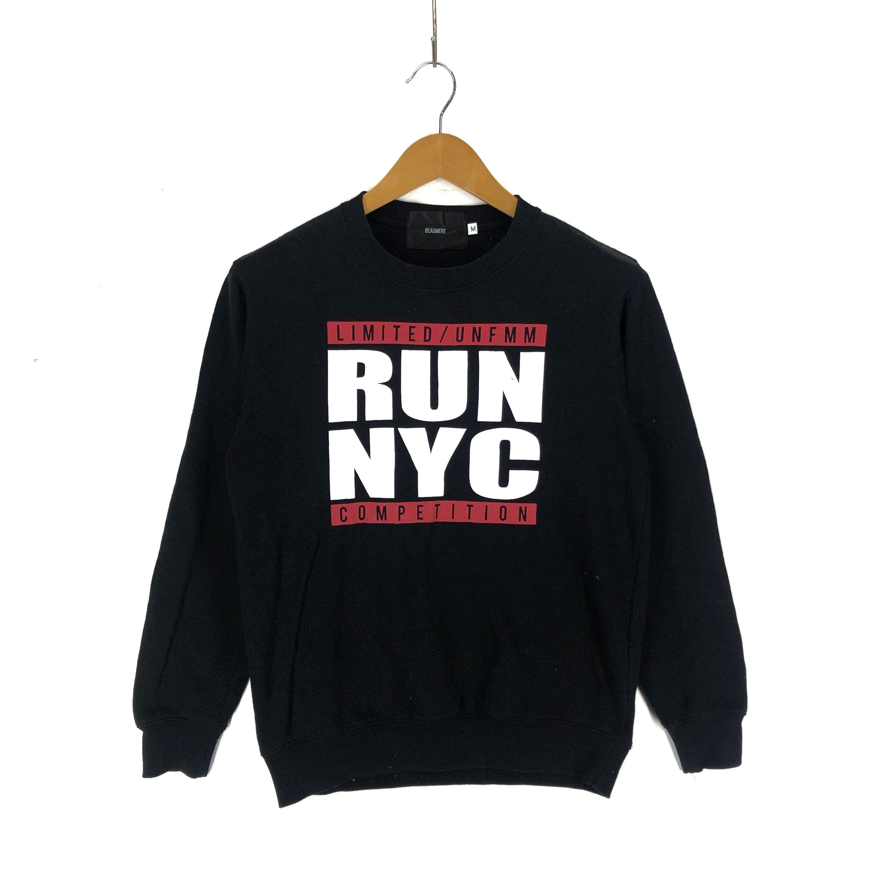 Japanese Brand BEAUMERE RUN NYC Crew Neck Sweatshirt #2132-73 Size US S / EU 44-46 / 1 - 1 Thumbnail