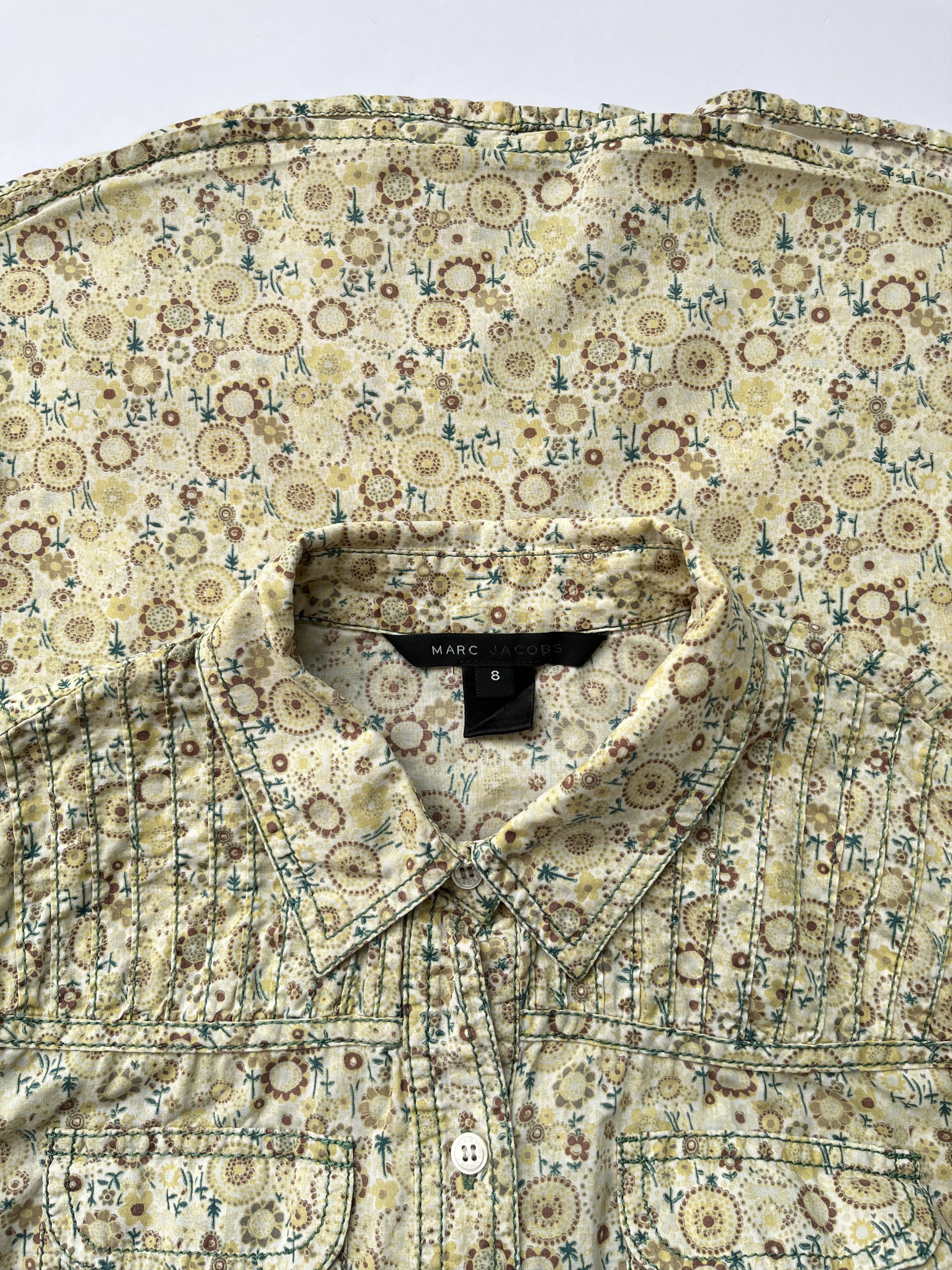 Marc Jacobs ⚡️QUICK SALE⚡️Marc Jacobs Floral Button-up shirt Blouse Size M / US 6-8 / IT 42-44 - 3 Thumbnail