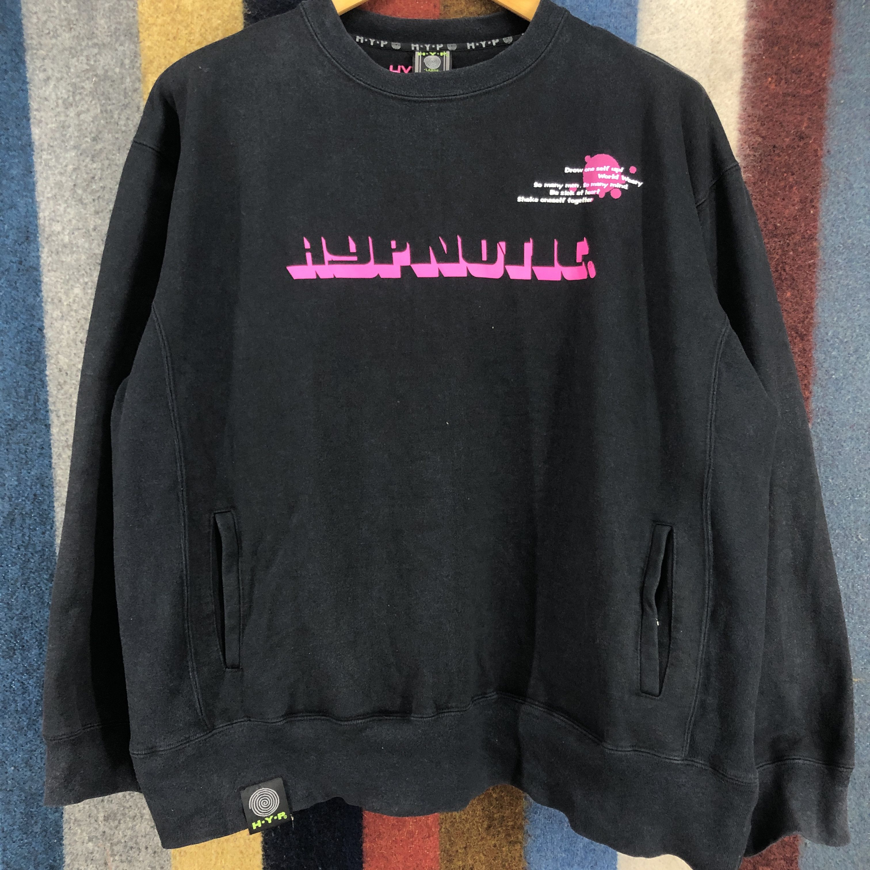 Japanese Brand HYPNOTIC H.Y.P Crew Neck Sweatshirt #0689/AD Size US XL / EU 56 / 4 - 2 Thumbnail