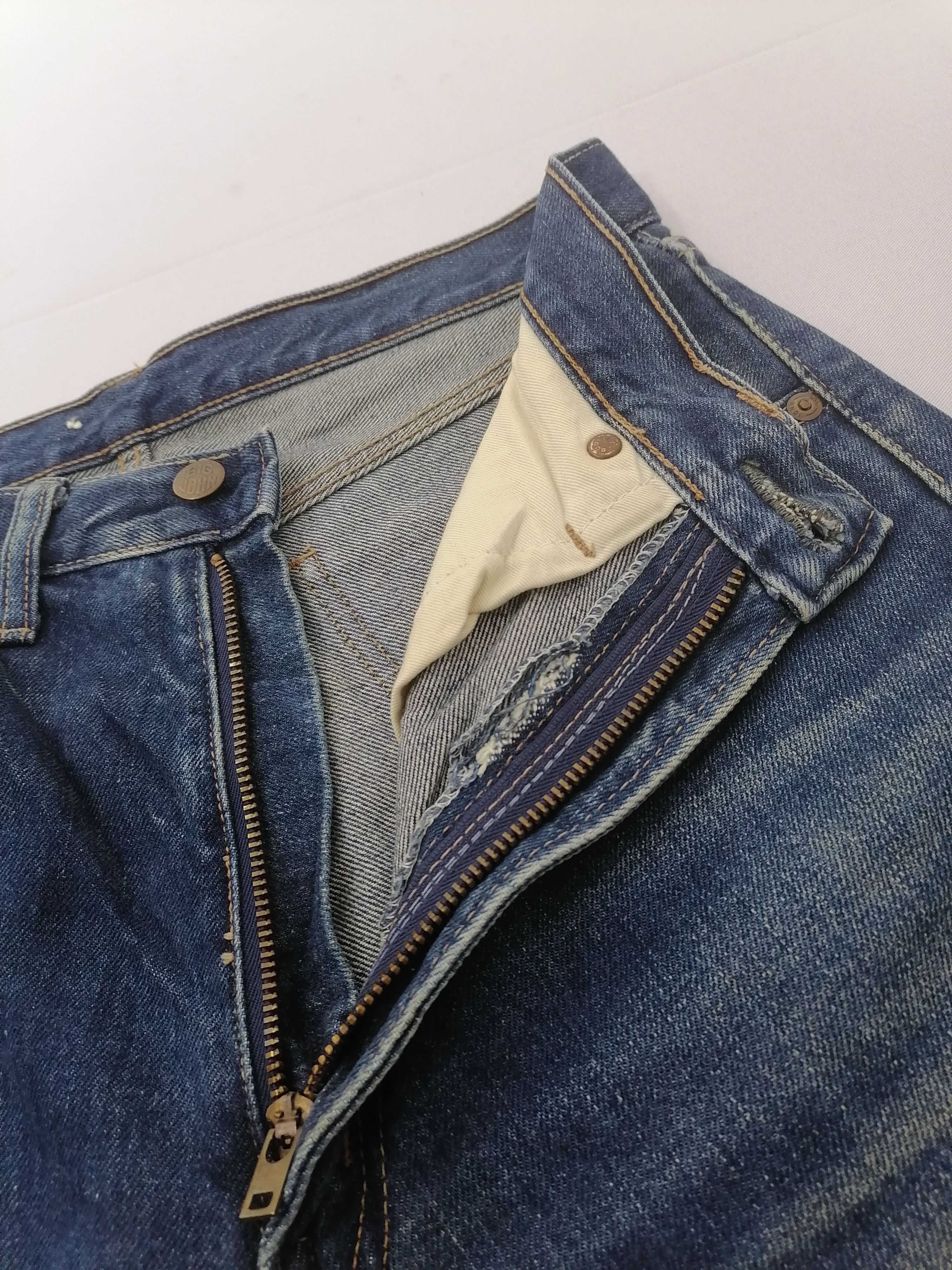 Big John × Vintage Big John Lot 1480 Boot Cut Denim Jeans Size US 30 / EU 46 - 7 Thumbnail