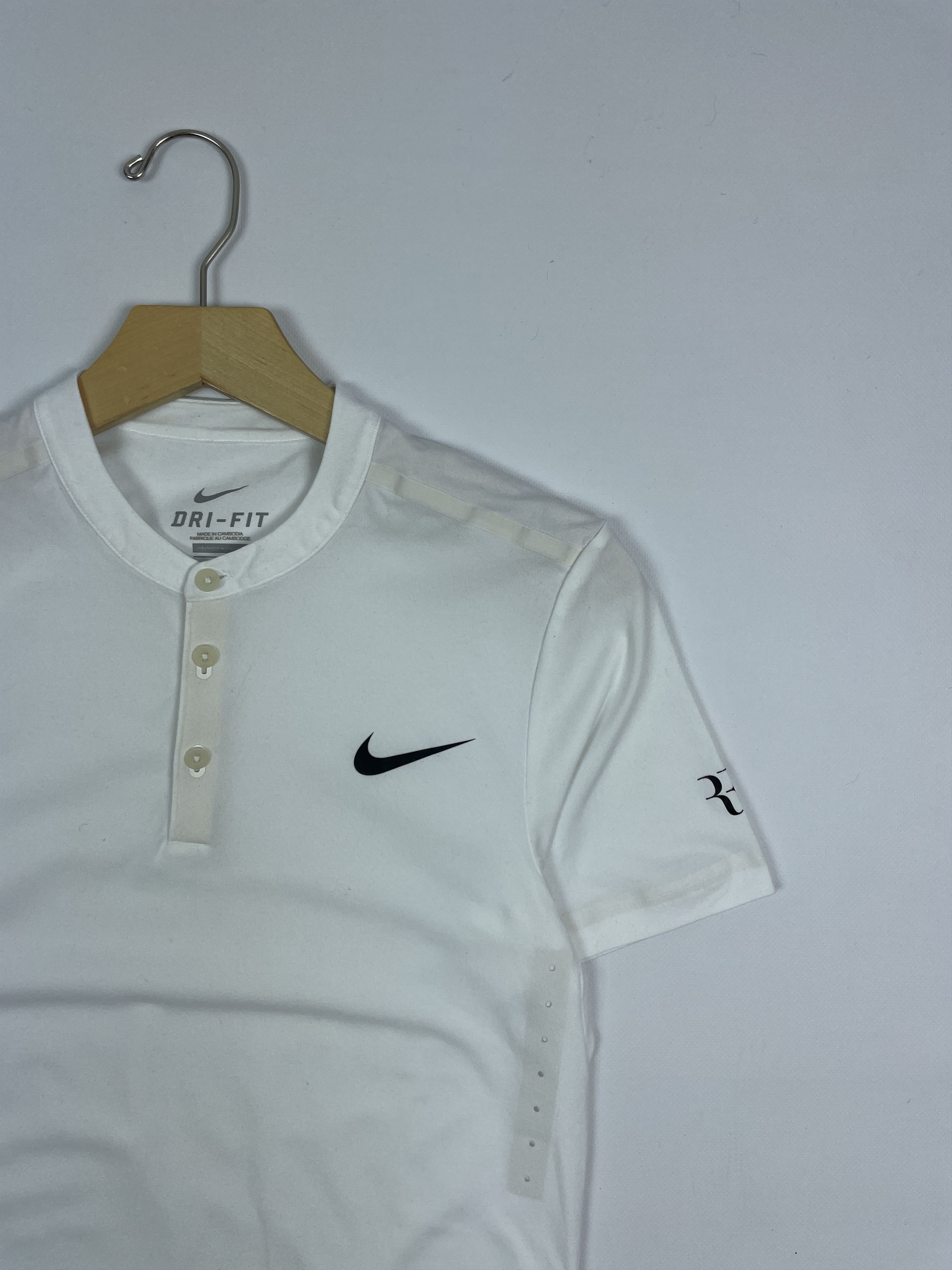 Nike Roger Federer RF Tennis Polo Shirt Wimbeldon 2015 SizeS