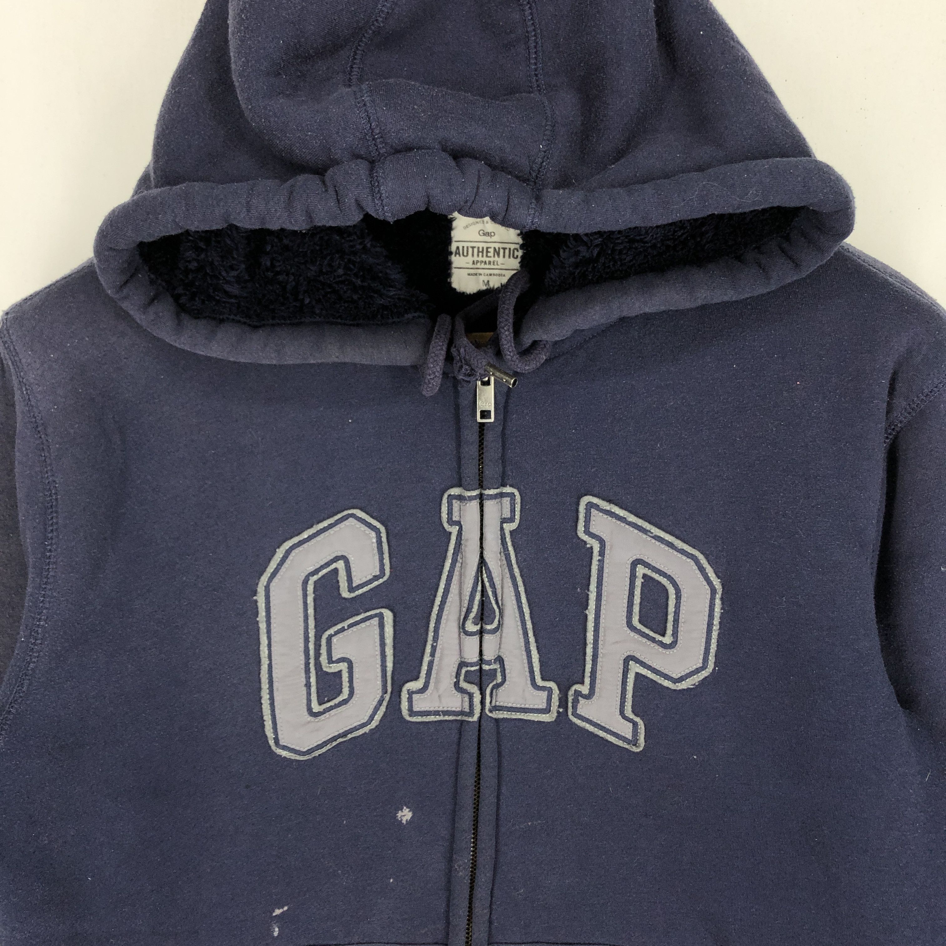 Gap Vintage GAP Warm Zipper Hoodie #2571-91 Size US M / EU 48-50 / 2 - 2 Thumbnail