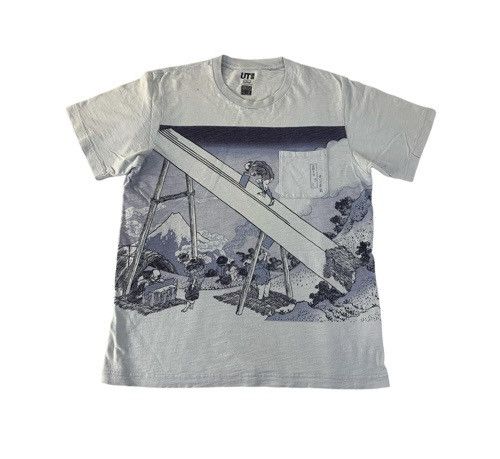Vintage Hype Japanese Brand Hokusai Blue Ukiyo-e Painter Rural Tee Size US M / EU 48-50 / 2 - 1 Thumbnail