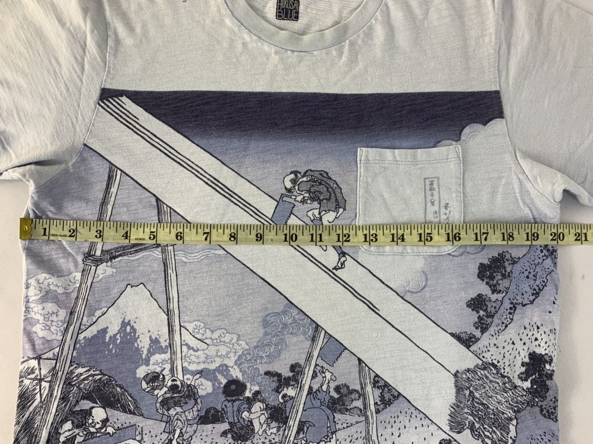 Vintage Hype Japanese Brand Hokusai Blue Ukiyo-e Painter Rural Tee Size US M / EU 48-50 / 2 - 6 Thumbnail
