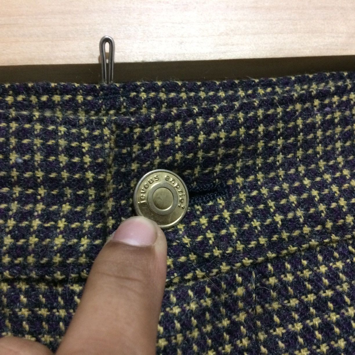 Issey Miyake Mercibeaucoup Herringbone Design Pants cargo Multi Pocket Size US 31 - 3 Thumbnail