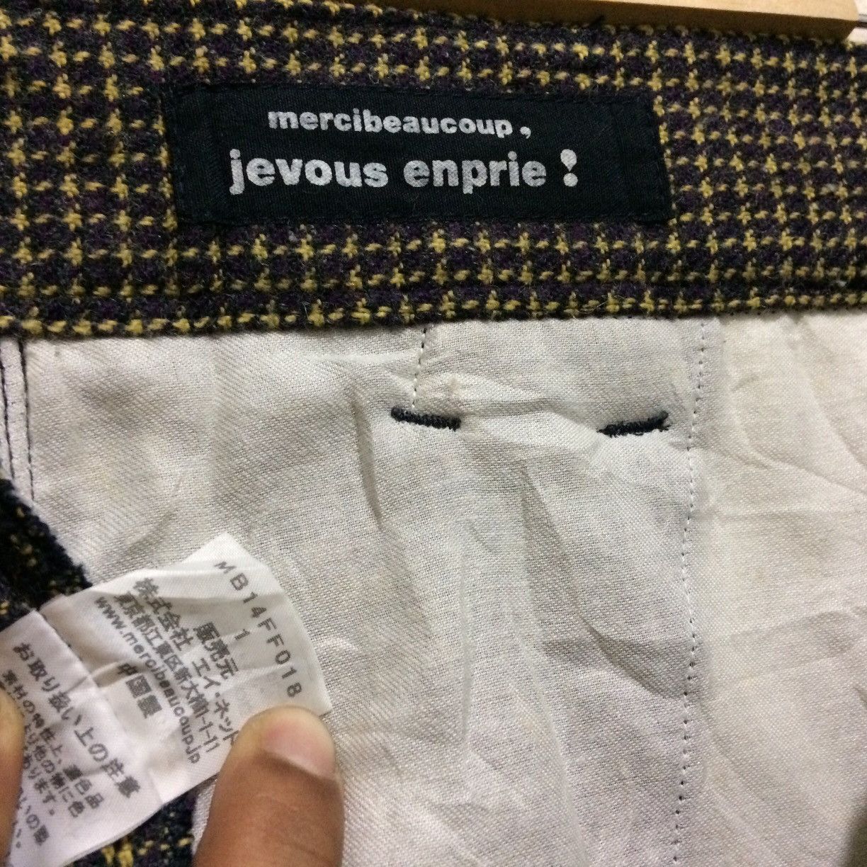 Issey Miyake Mercibeaucoup Herringbone Design Pants cargo Multi Pocket Size US 31 - 10 Thumbnail