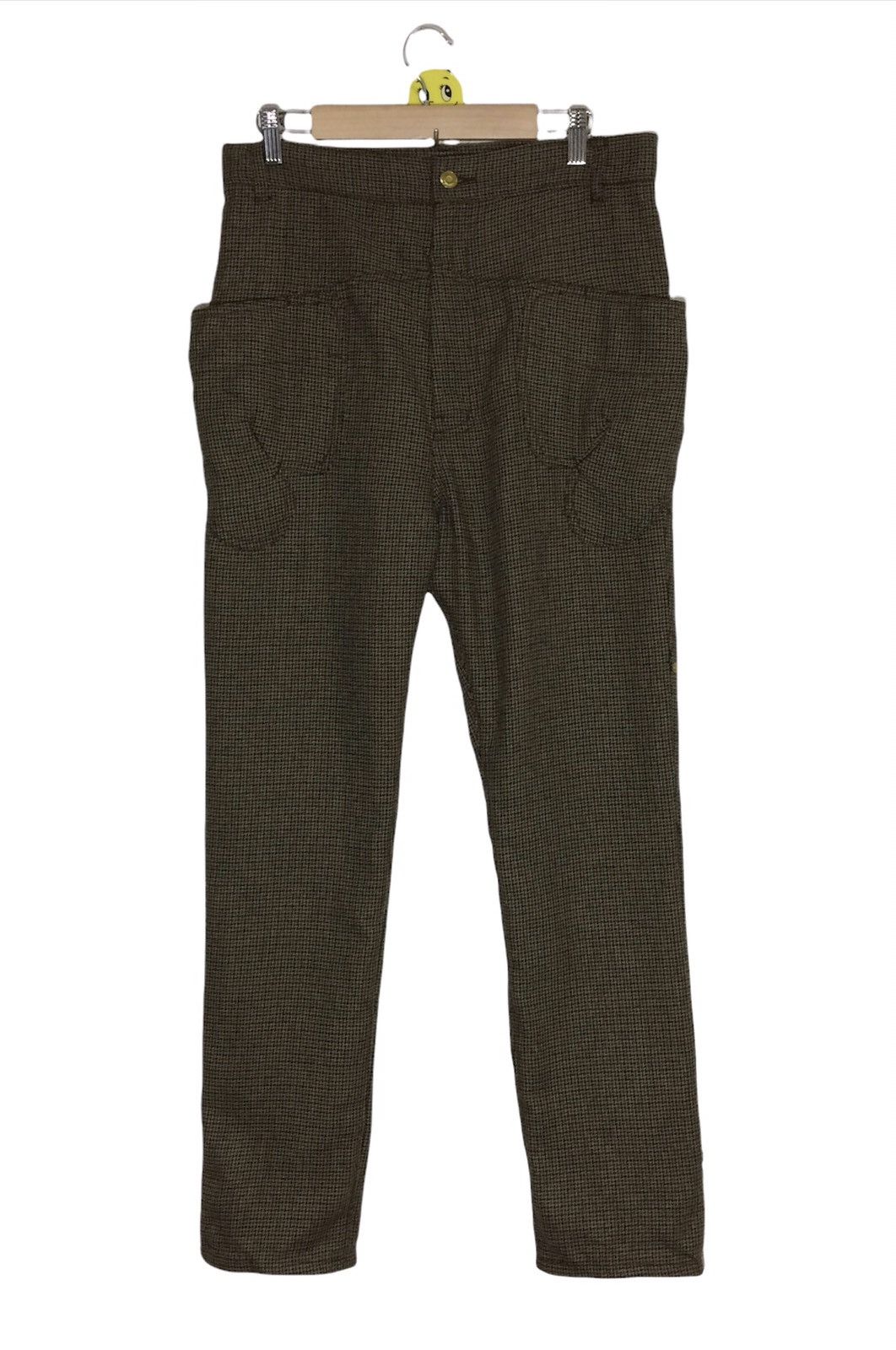 Vintage Mercibeaucoup Herringbone Wool Pants Big Pocket