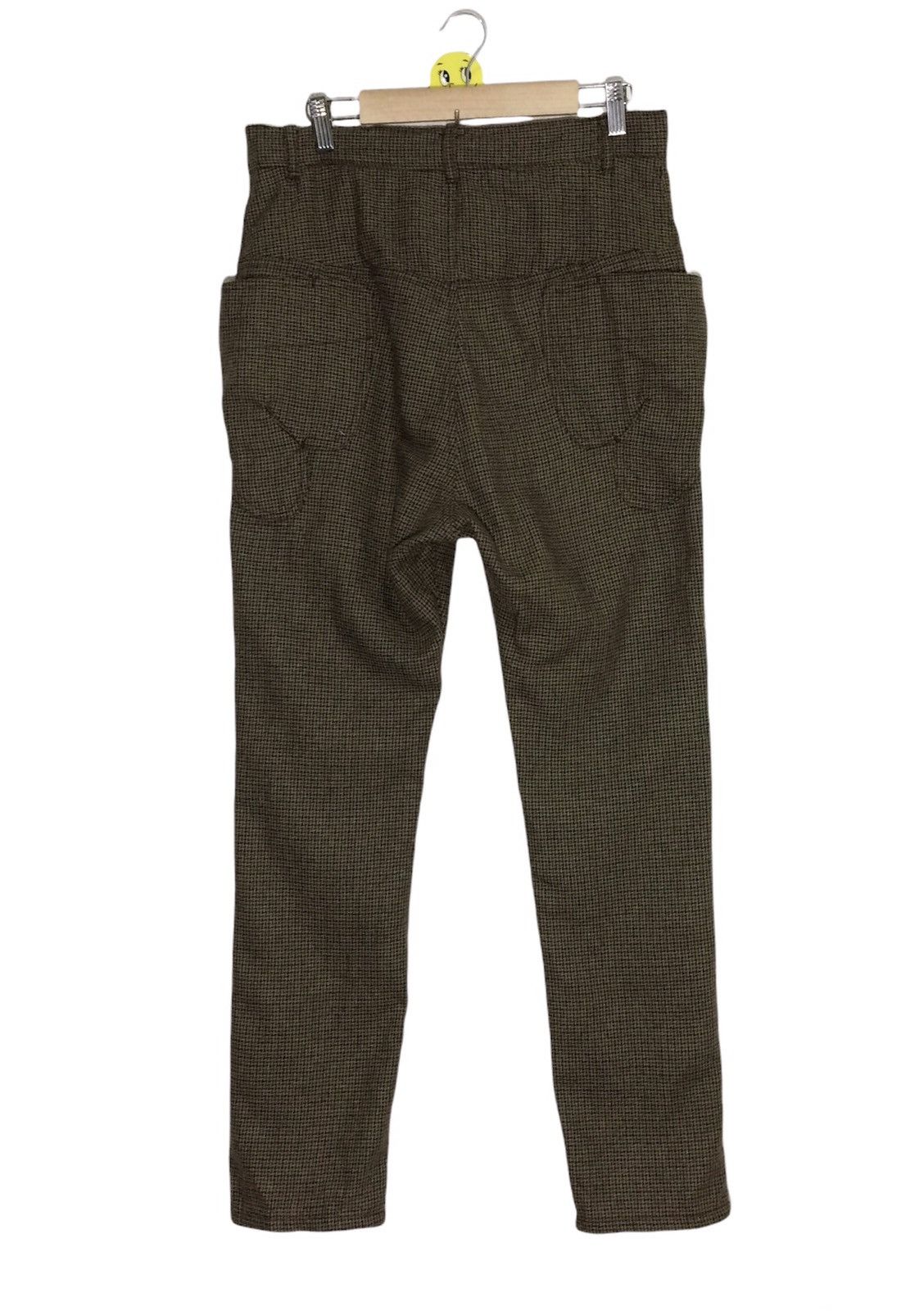 Vintage Mercibeaucoup Herringbone Wool Pants Big Pocket