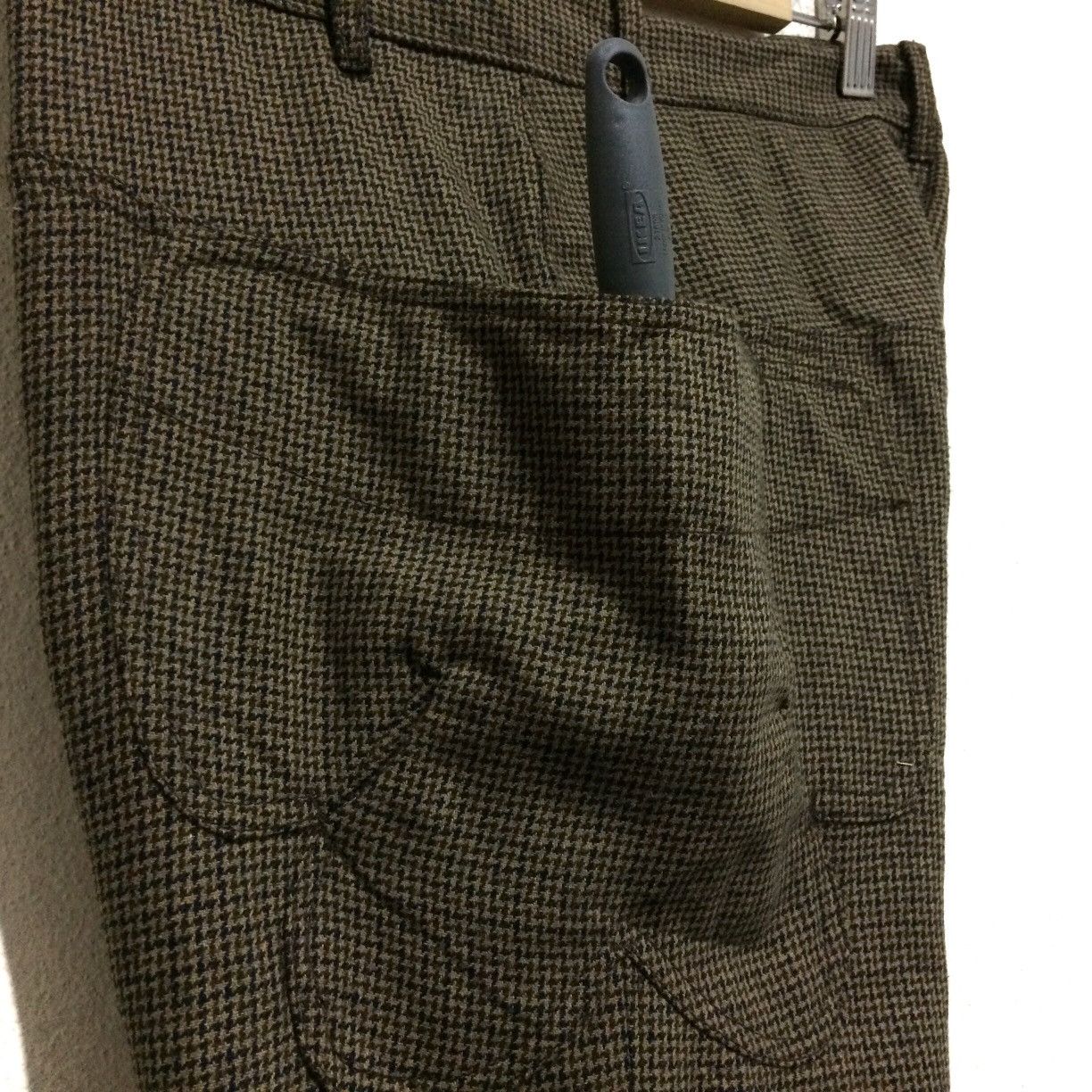 Vintage Mercibeaucoup Herringbone Wool Pants Big Pocket