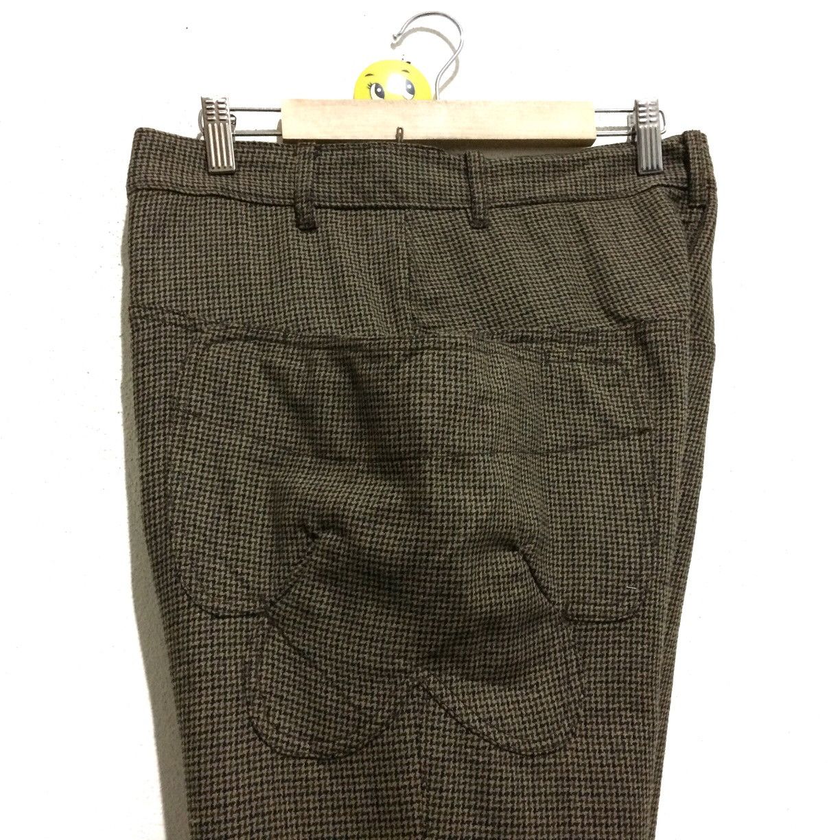 Vintage Mercibeaucoup Herringbone Wool Pants Big Pocket