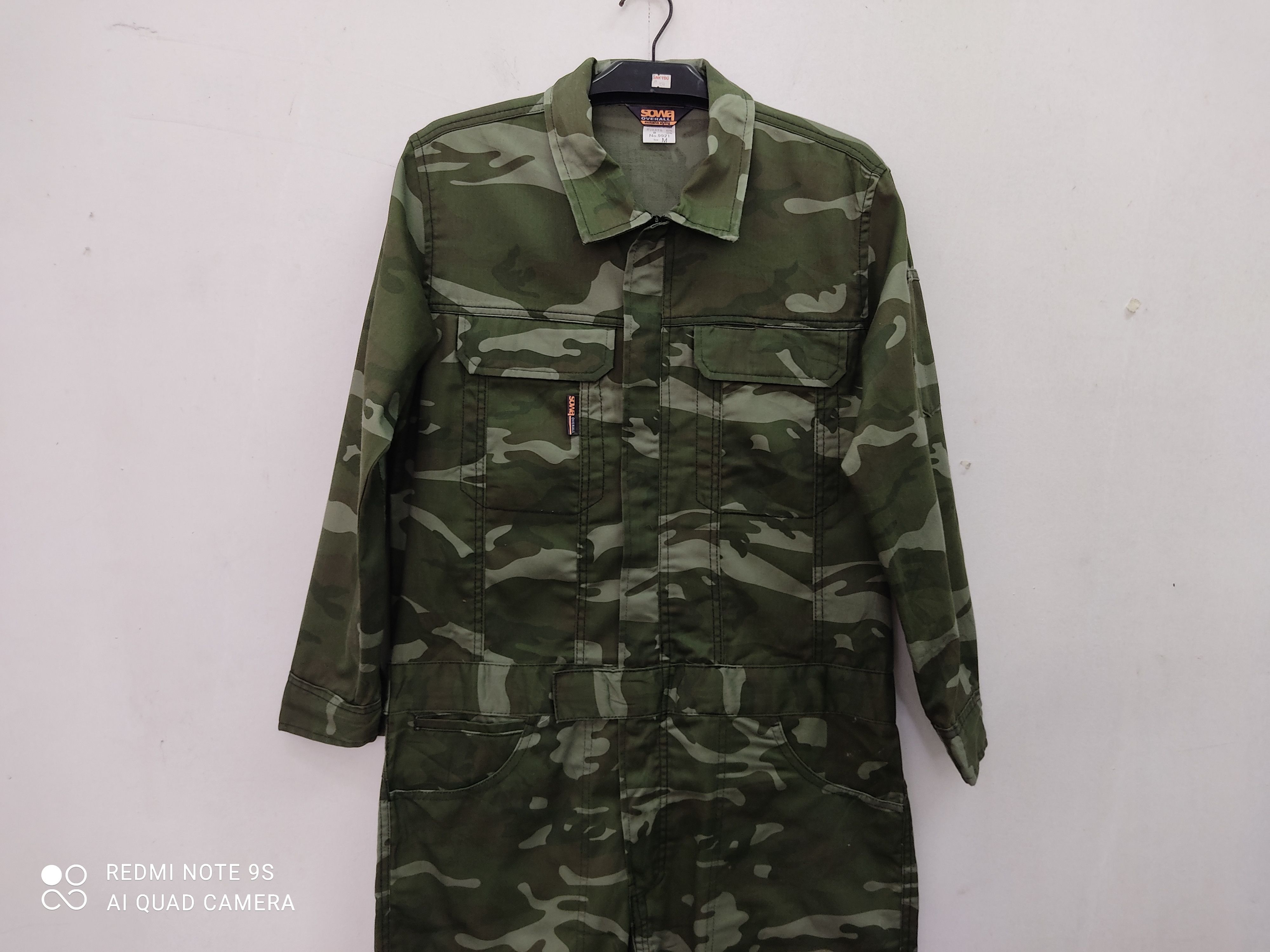 Japanese Brand Worker Camo Army Sowa Coverall Size US 38 / EU 54 - 2 Thumbnail
