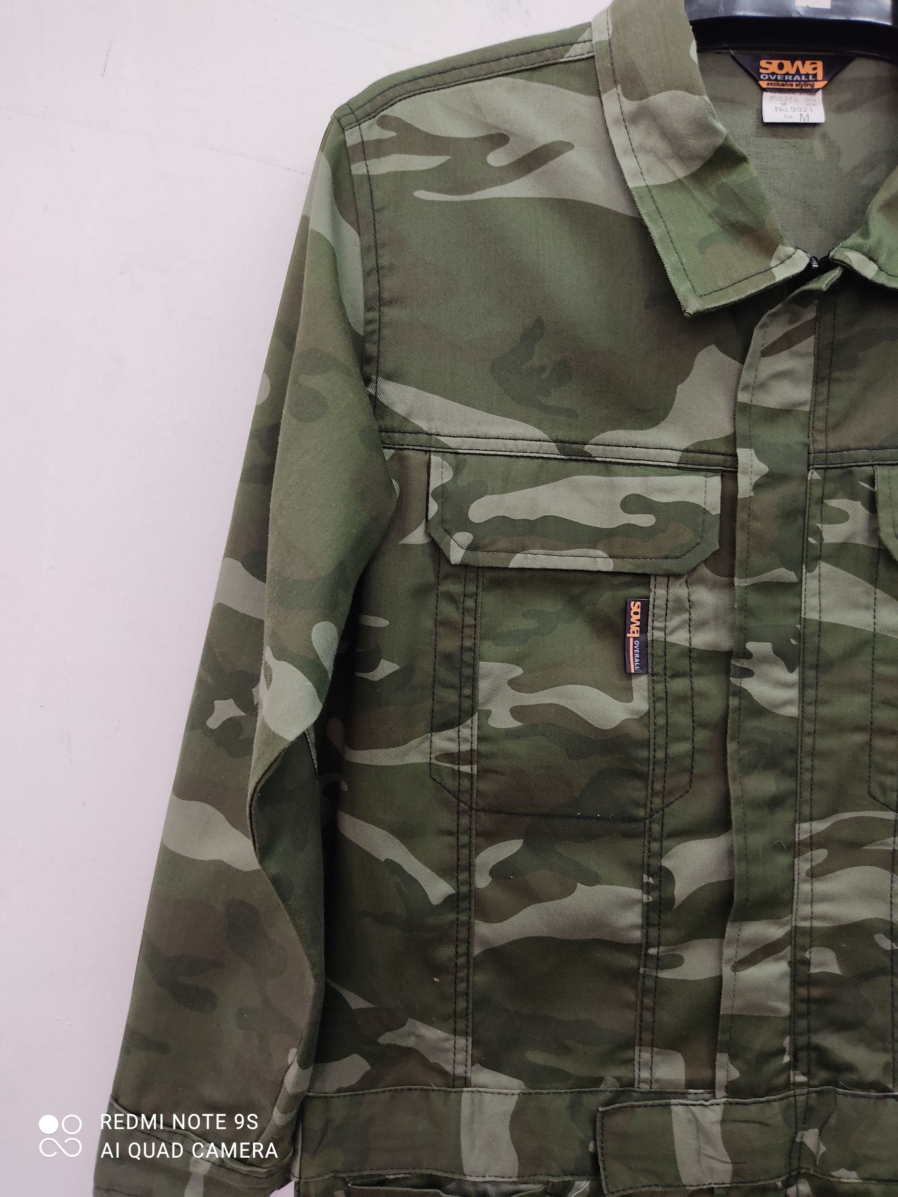 Japanese Brand Worker Camo Army Sowa Coverall Size US 38 / EU 54 - 6 Thumbnail