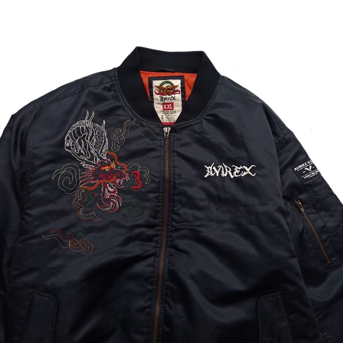 Avirex Avirex Dragon Embroidery Bomber Jacket Size US XXL / EU 58 / 5 - 2 Thumbnail