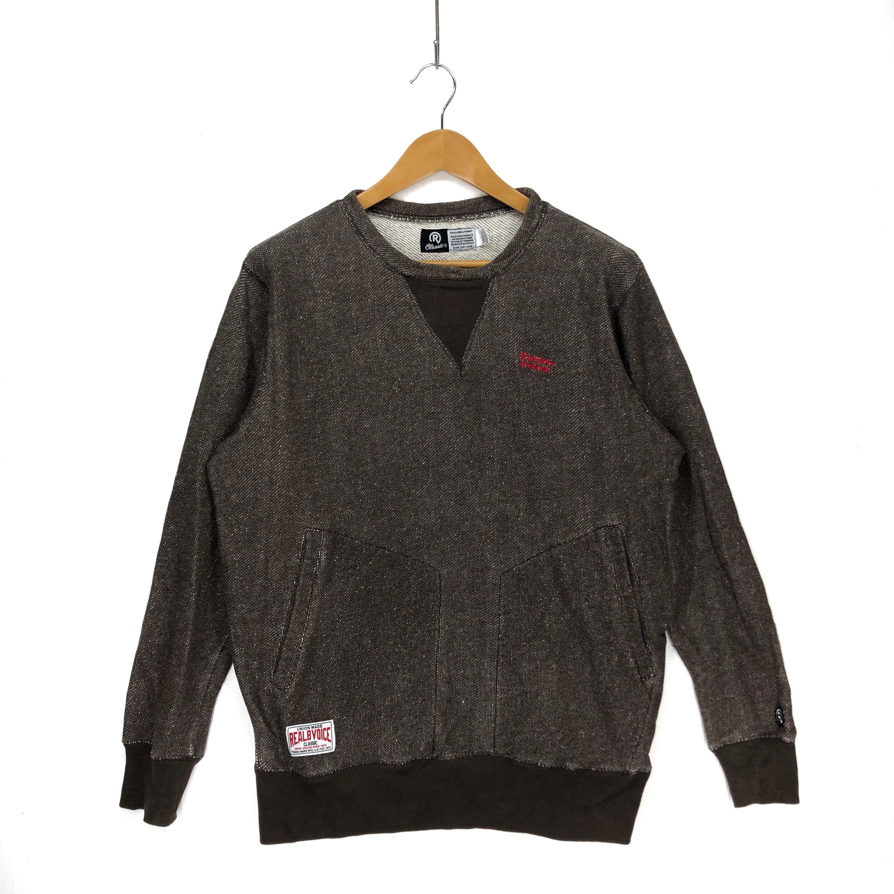 Japanese Brand REAL B VOICE Crew Neck Sweatshirt #1119-39 Size US L / EU 52-54 / 3 - 1 Thumbnail
