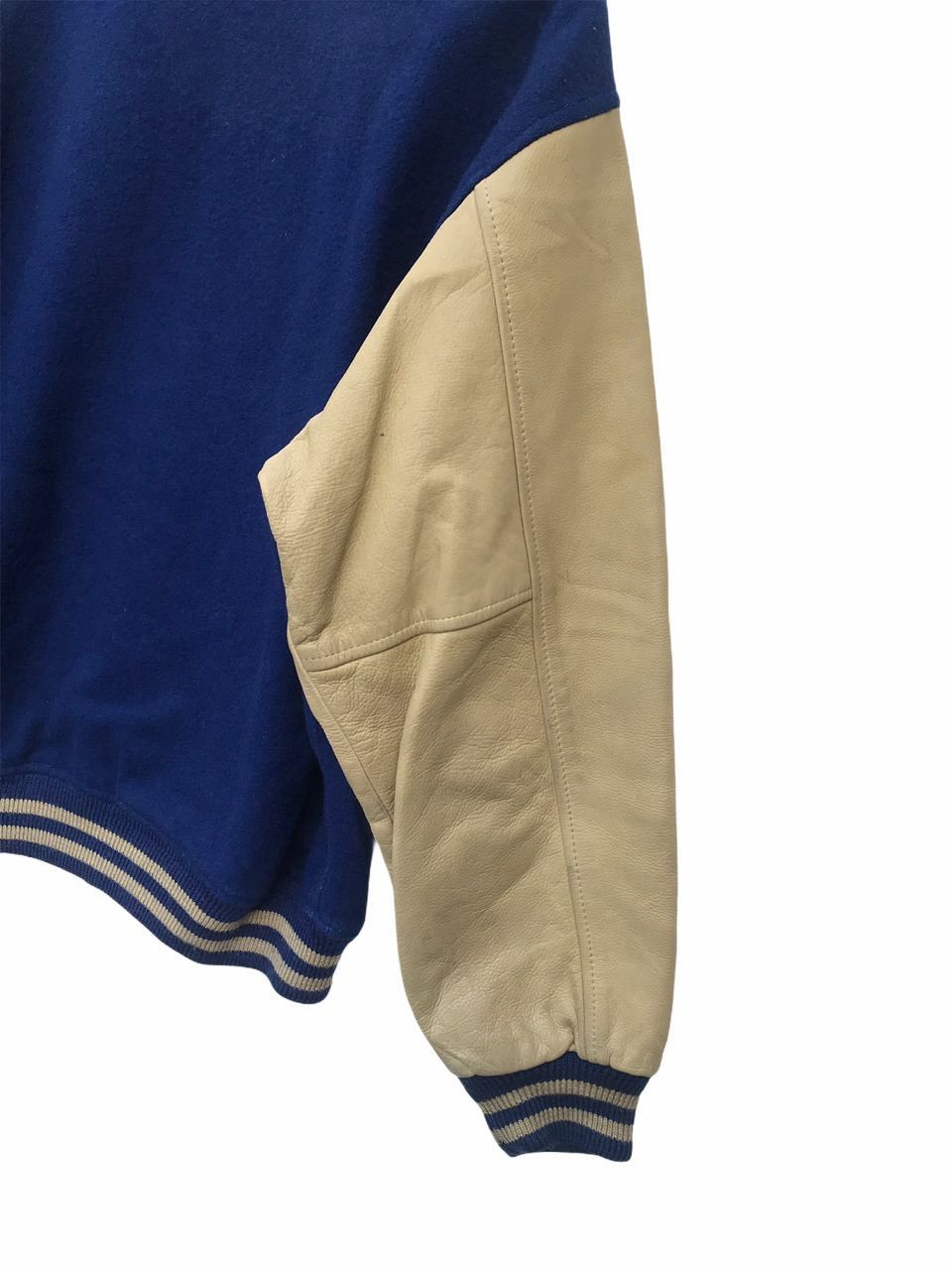 Vintage Vintage Pier Blanca Varsity Mix Wool Streetwear Jacket Size US L / EU 52-54 / 3 - 9 Thumbnail