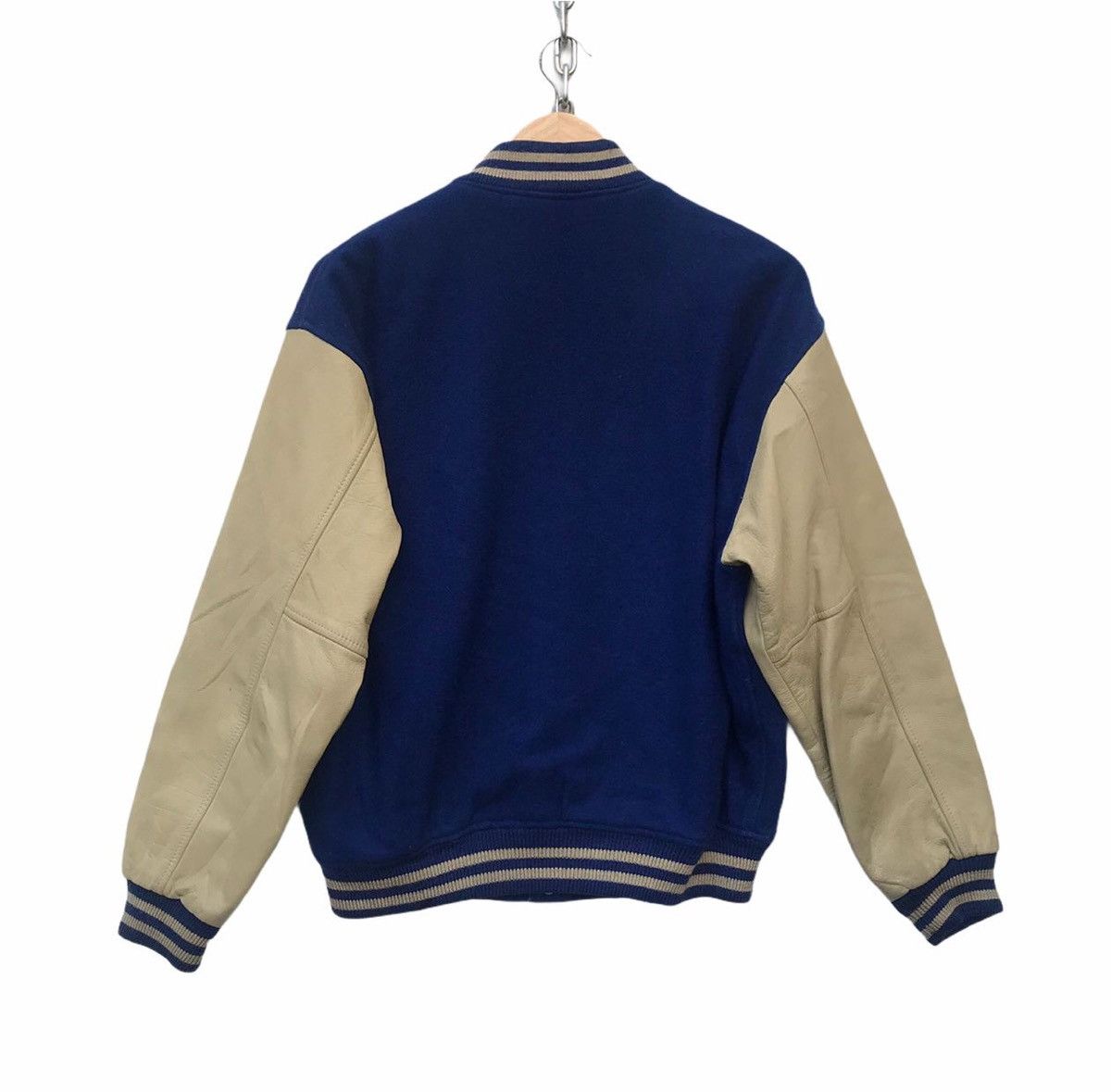 Vintage Vintage Pier Blanca Varsity Mix Wool Streetwear Jacket Size US L / EU 52-54 / 3 - 8 Thumbnail