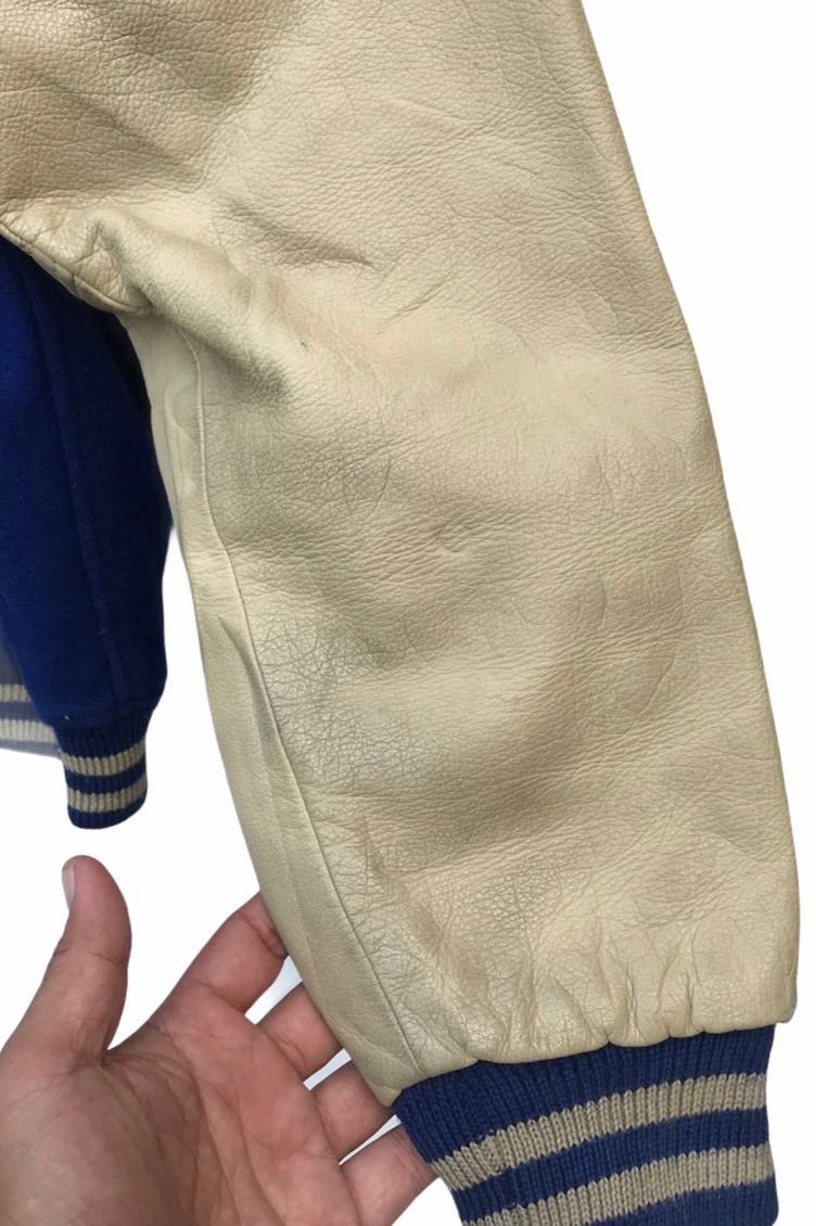 Vintage Vintage Pier Blanca Varsity Mix Wool Streetwear Jacket Size US L / EU 52-54 / 3 - 6 Thumbnail