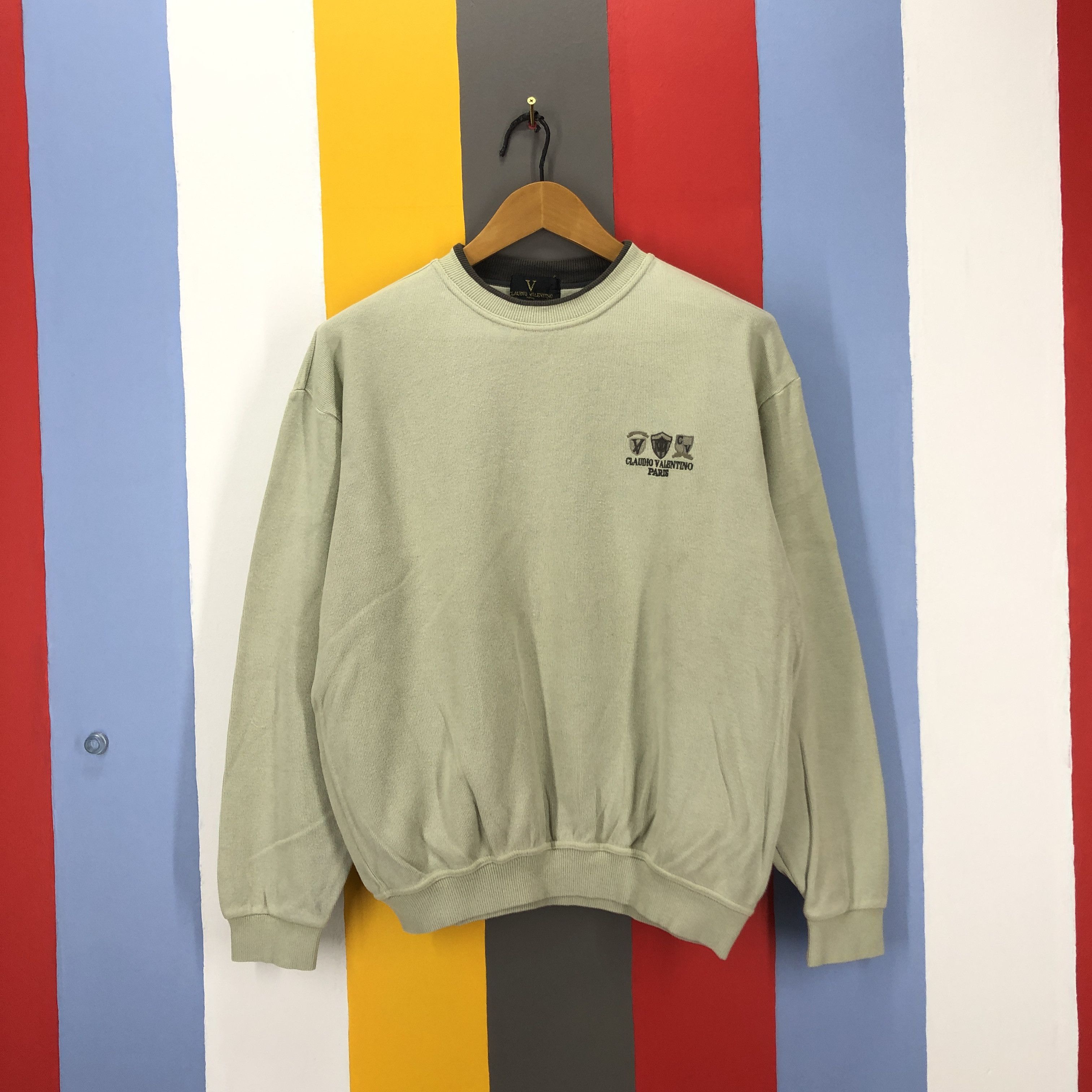 Other CLAUDIO VALENTINO PARIS Crew Neck Sweatshirt #1035/T Size US M / EU 48-50 / 2 - 1 Thumbnail