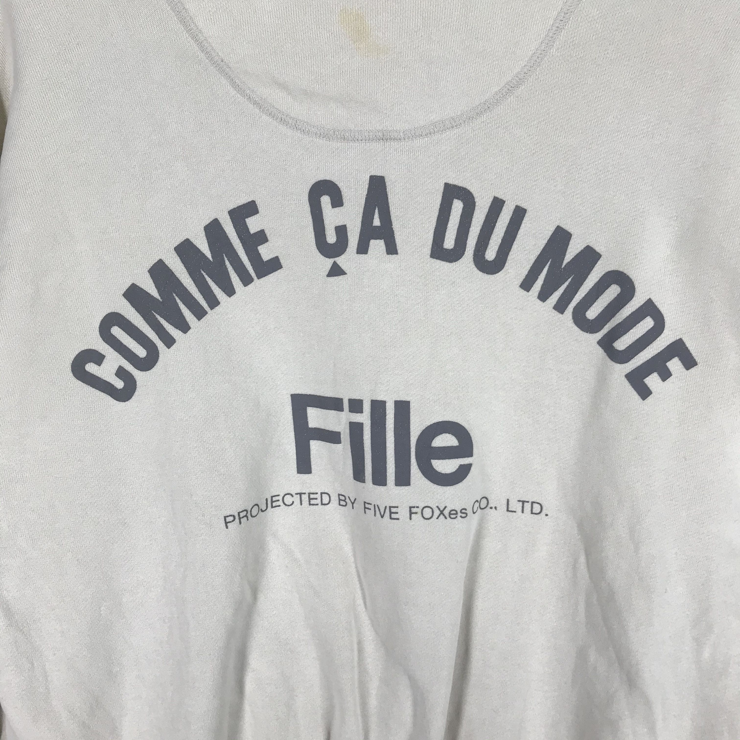Japanese Brand COMME CA DU MODE by FIVE FOXes Sweatshirt #2360-82 Size US L / EU 52-54 / 3 - 2 Thumbnail