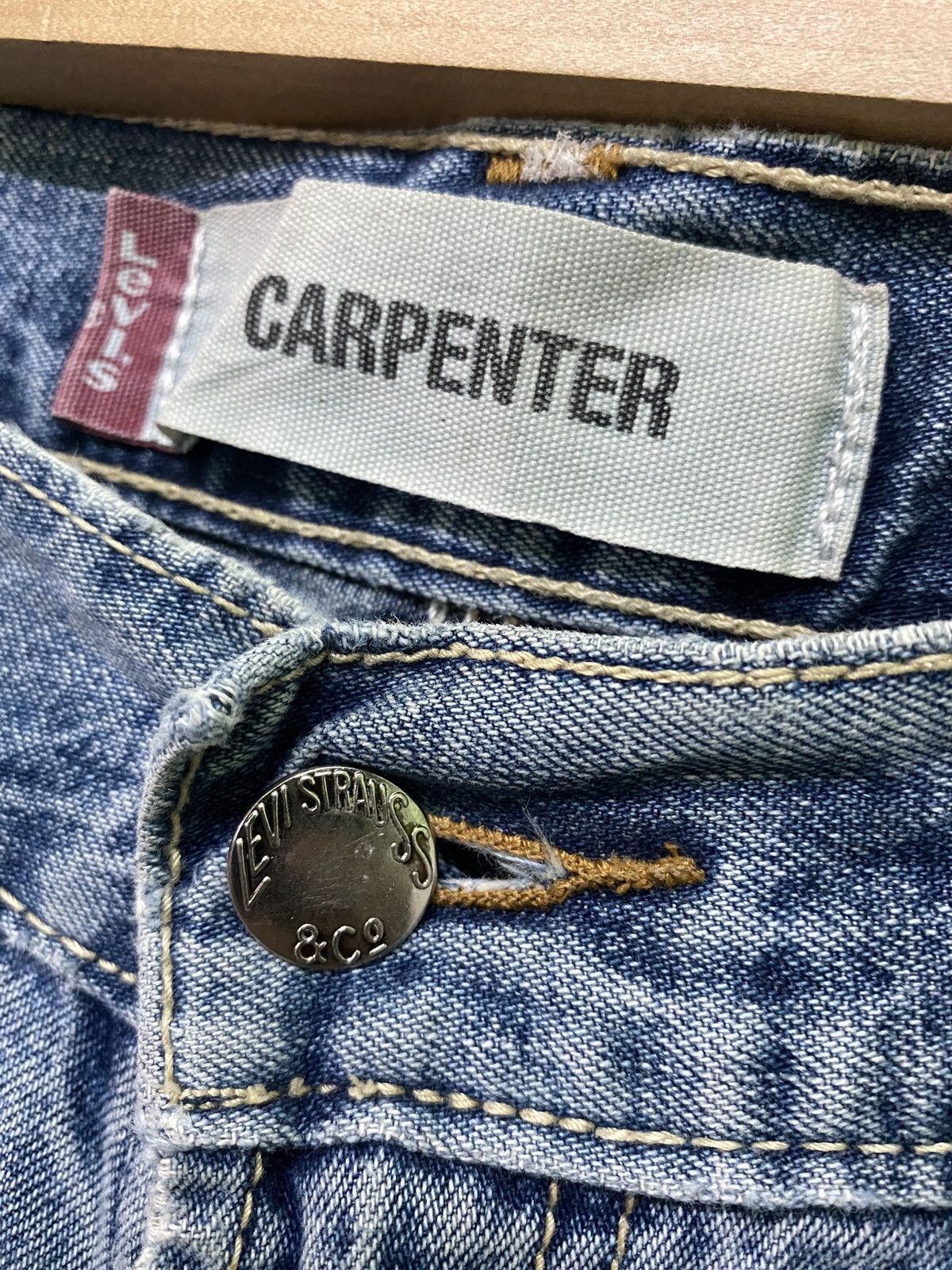 Levi's × Vintage Vintage LEVIS Carpenter Workwear Distressed Denim - L15 Size US 32 / EU 48 - 8 Thumbnail