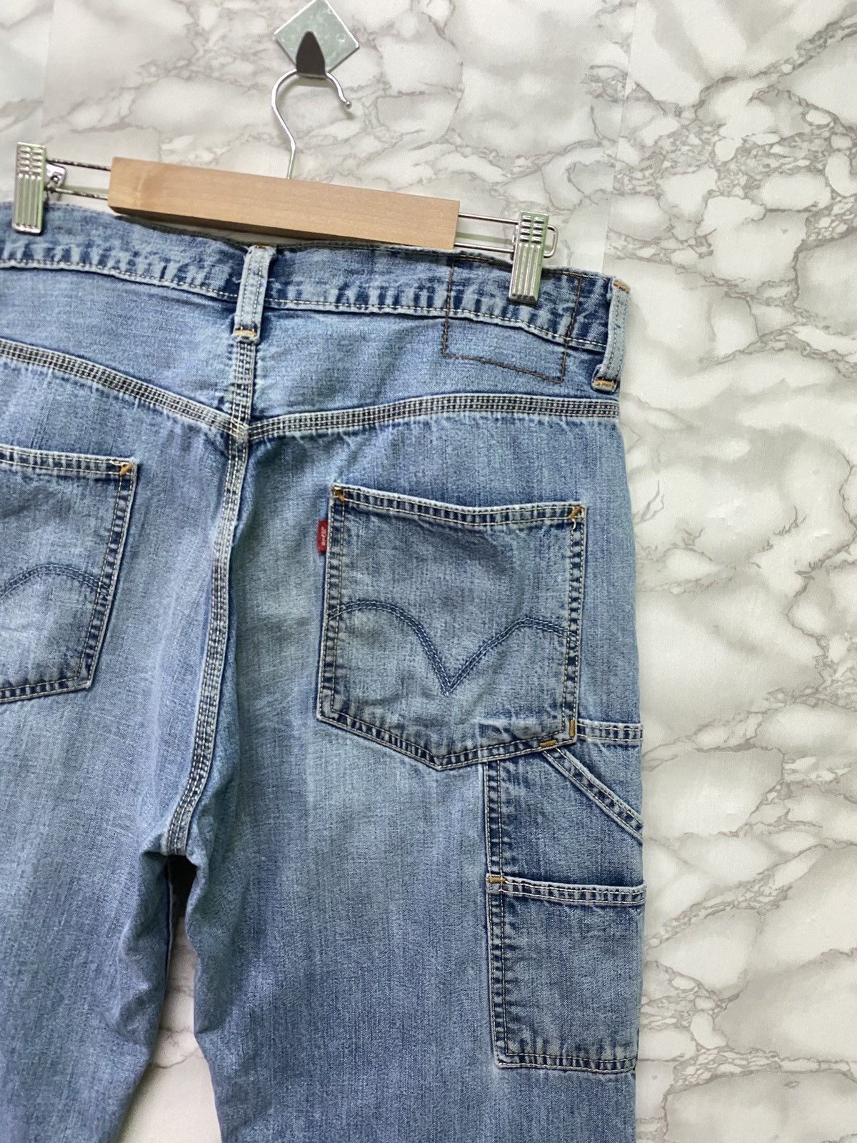 Levi's × Vintage Vintage LEVIS Carpenter Workwear Distressed Denim - L15 Size US 32 / EU 48 - 11 Thumbnail