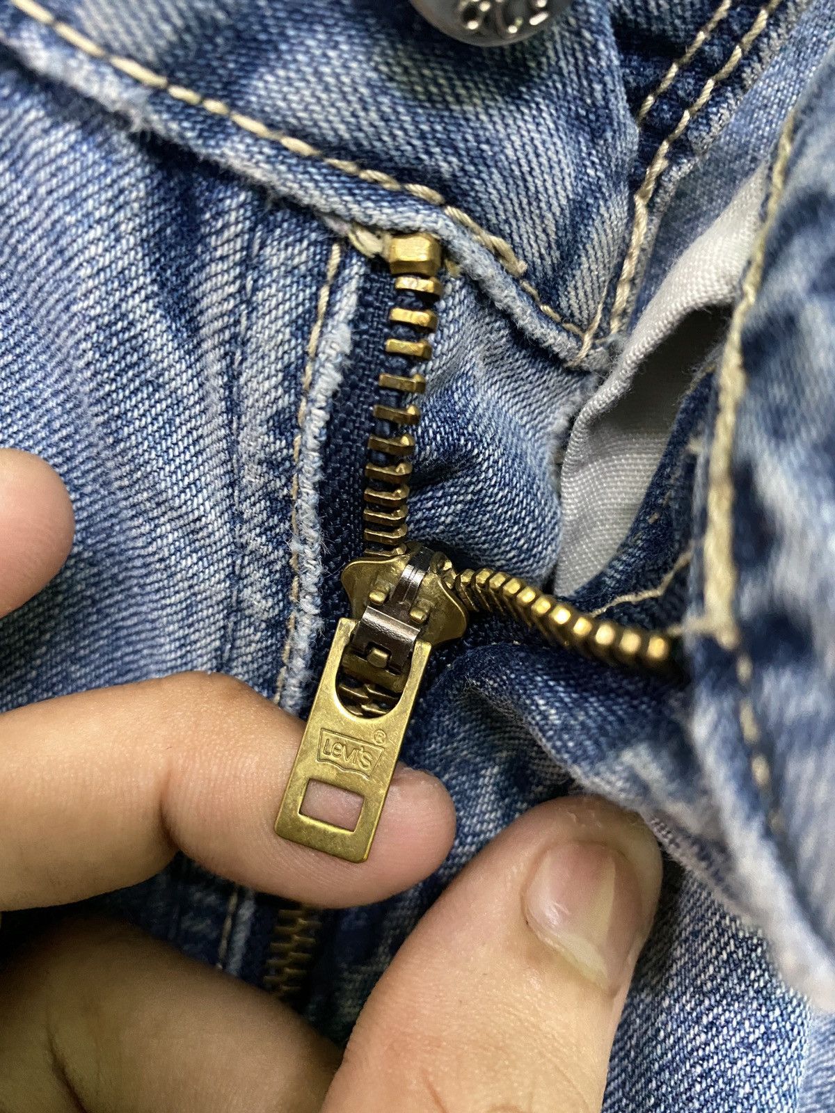 Levi's × Vintage Vintage LEVIS Carpenter Workwear Distressed Denim - L15 Size US 32 / EU 48 - 16 Thumbnail