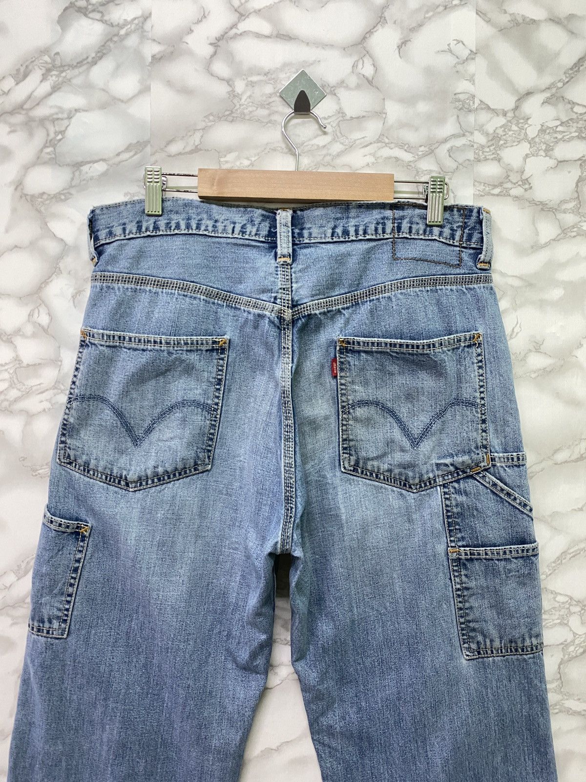 Levi's × Vintage Vintage LEVIS Carpenter Workwear Distressed Denim - L15 Size US 32 / EU 48 - 9 Thumbnail