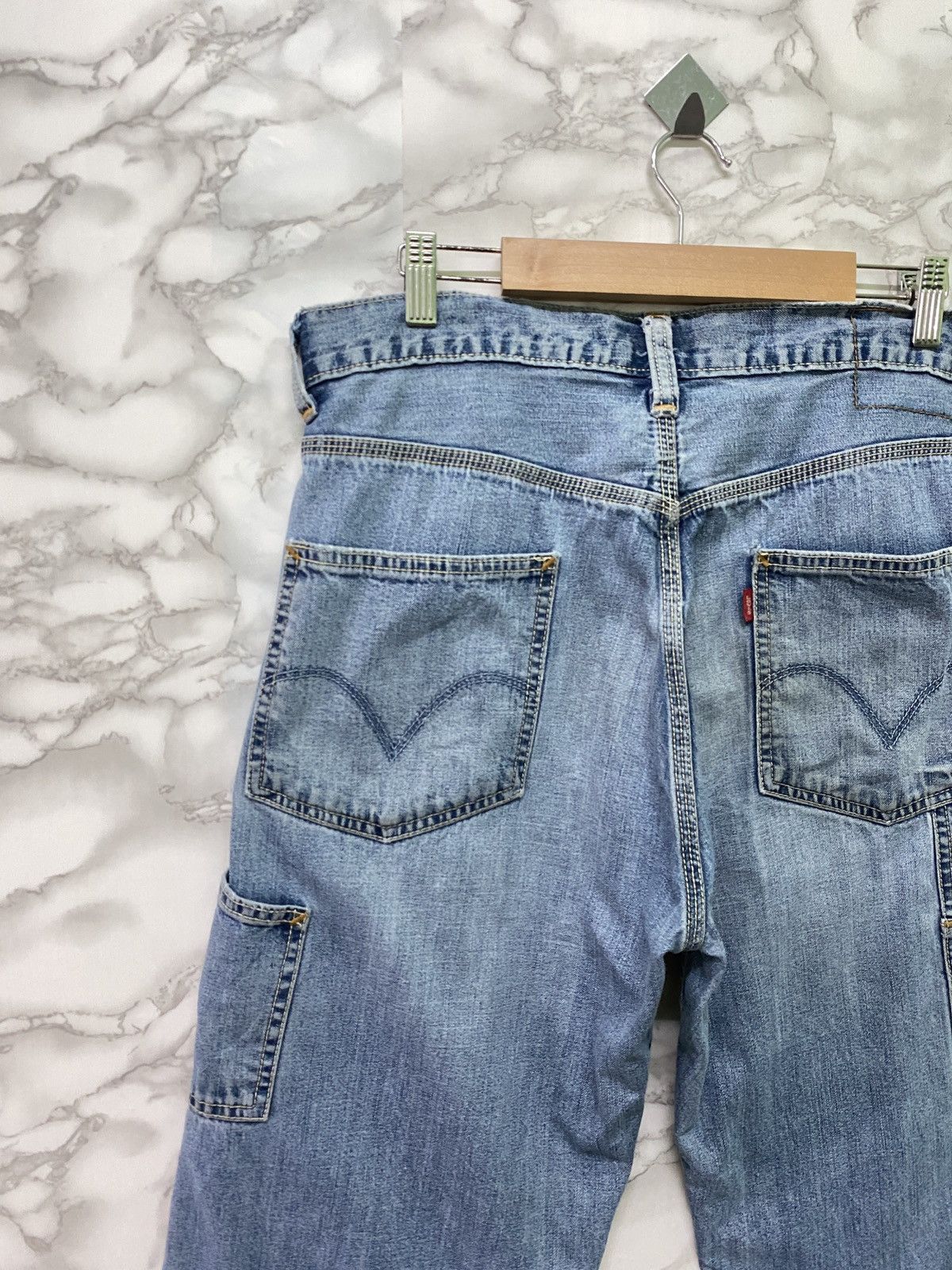 Levi's × Vintage Vintage LEVIS Carpenter Workwear Distressed Denim - L15 Size US 32 / EU 48 - 10 Thumbnail