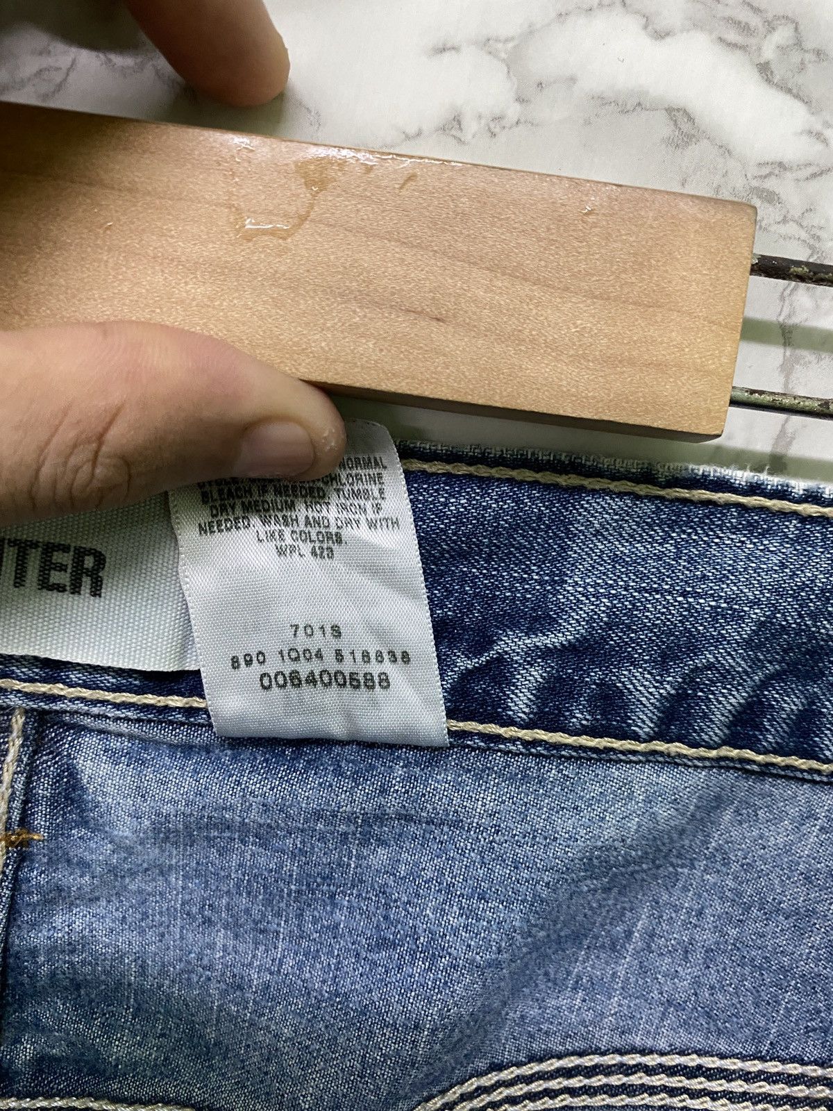 Levi's × Vintage Vintage LEVIS Carpenter Workwear Distressed Denim - L15 Size US 32 / EU 48 - 18 Thumbnail