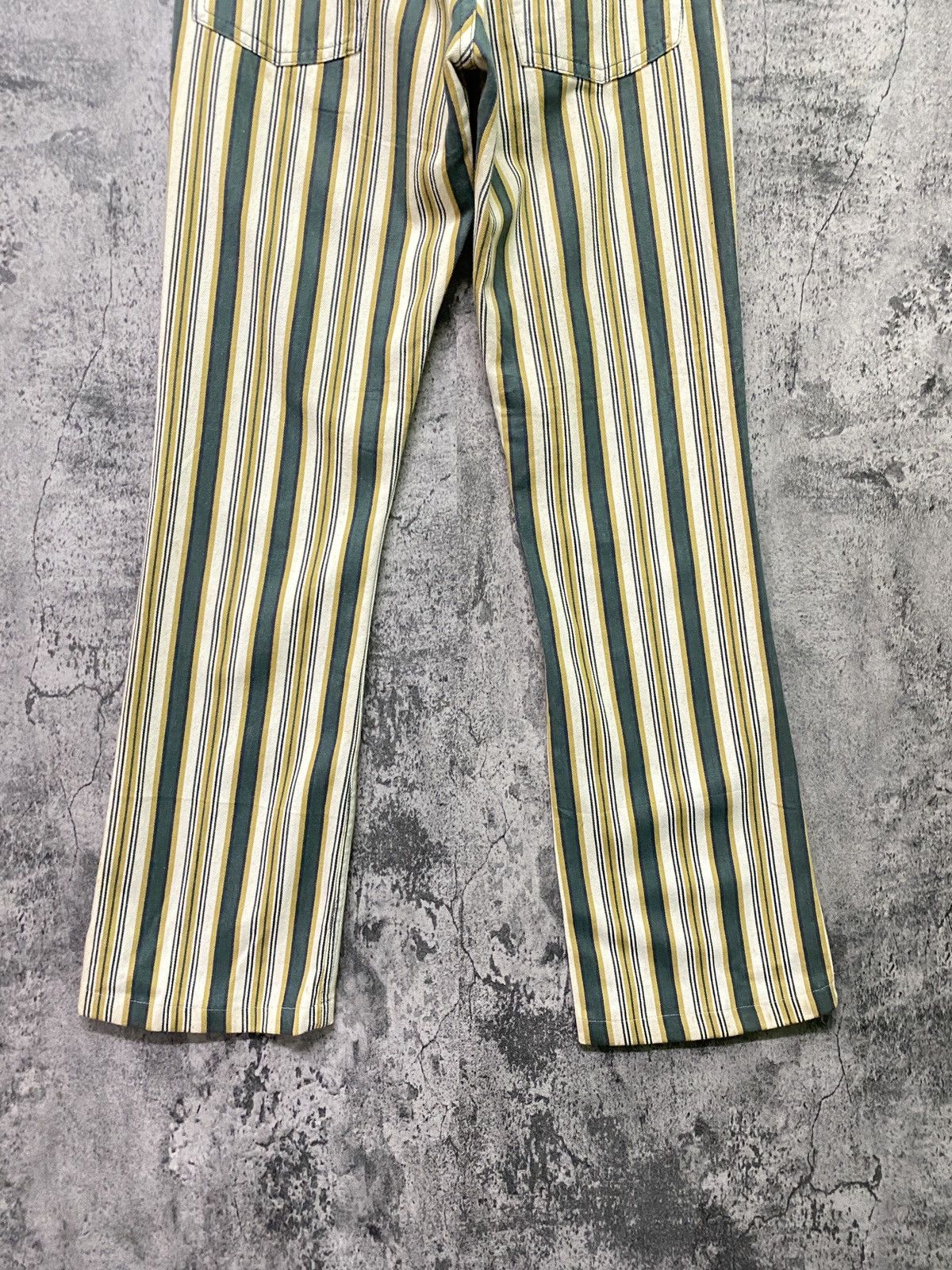 Levi's × Vintage 🔥 Levis Silvertab Striped Bootcut Flare Pants Size US 26 / EU 42 - 15 Thumbnail