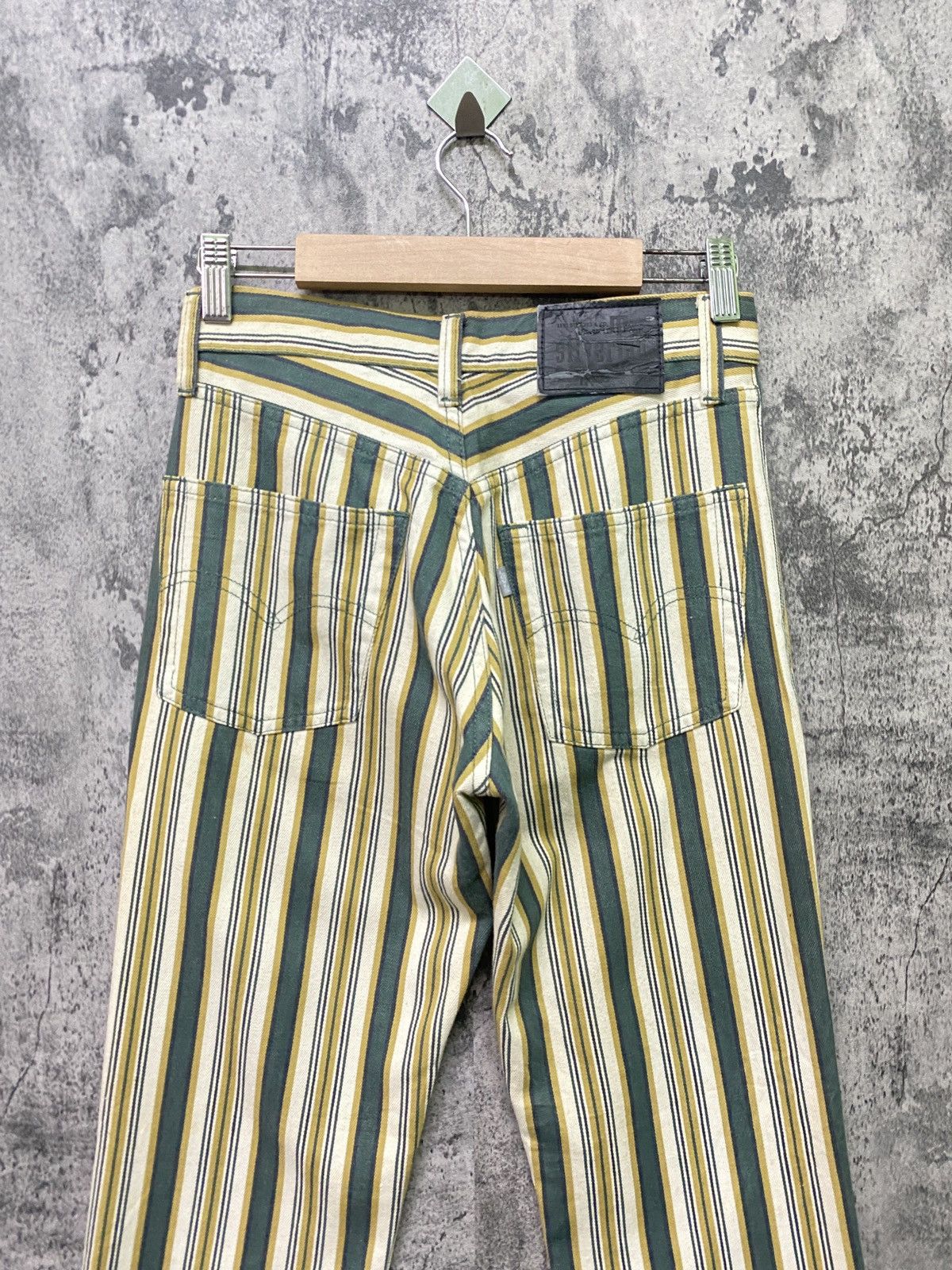 Levi's × Vintage 🔥 Levis Silvertab Striped Bootcut Flare Pants Size US 26 / EU 42 - 10 Thumbnail