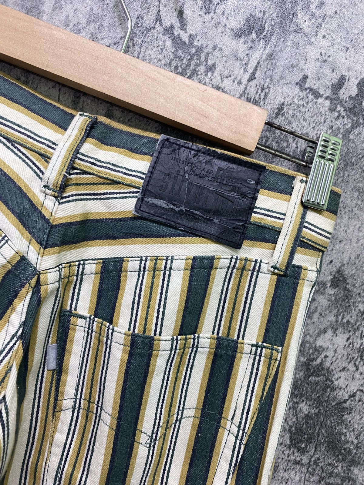 Levi's × Vintage 🔥 Levis Silvertab Striped Bootcut Flare Pants Size US 26 / EU 42 - 16 Thumbnail