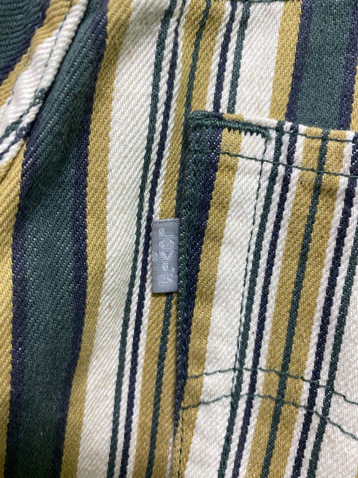 Levi's × Vintage 🔥 Levis Silvertab Striped Bootcut Flare Pants Size US 26 / EU 42 - 17 Thumbnail