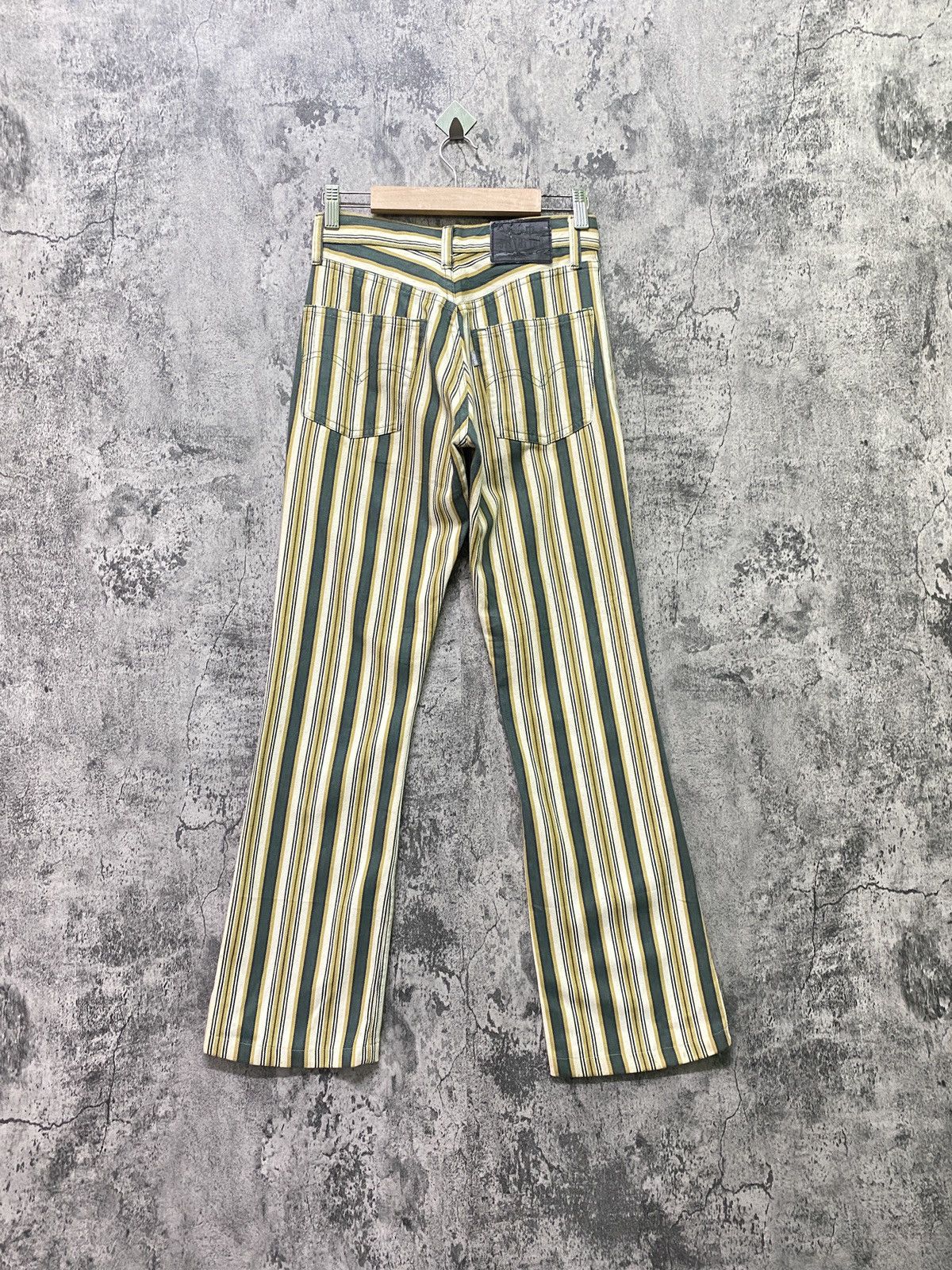 image of Levis Silvertab Striped Bootcut Flare Pants in Green, Men's (Size 26)