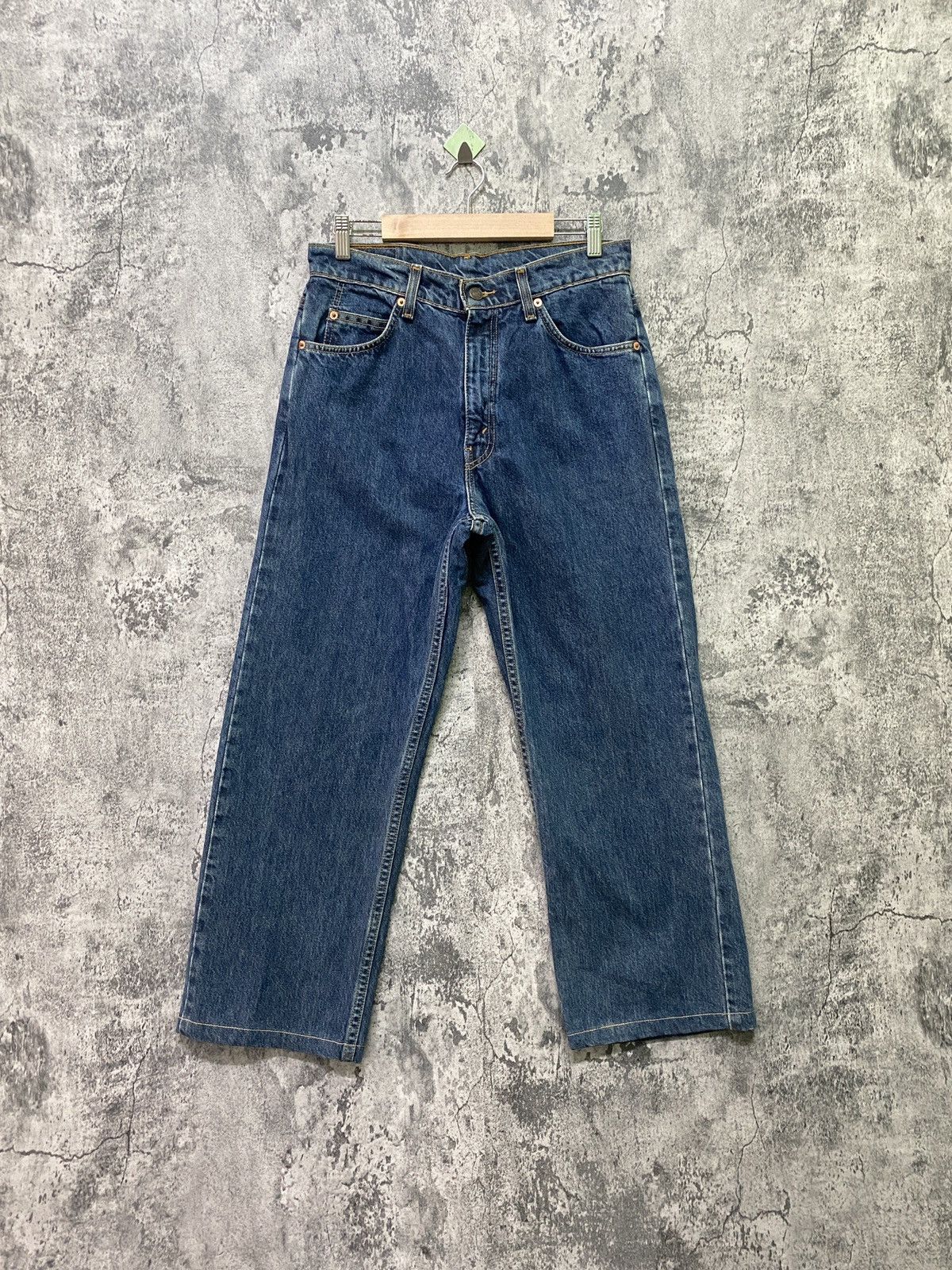 Levi's × Levi's Vintage Clothing × Vintage Vintage Levi's Orange Tab BLue Cropped Denim Jeans Size US 29 - 2 Thumbnail