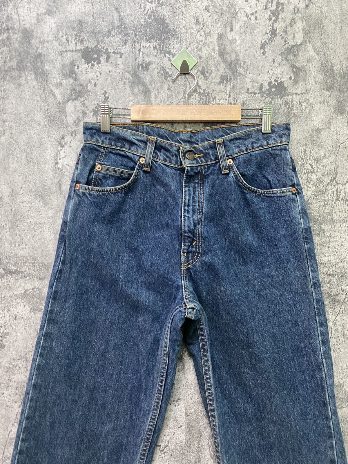 Levi's × Levi's Vintage Clothing × Vintage Vintage Levi's Orange Tab BLue Cropped Denim Jeans Size US 29 - 3 Thumbnail