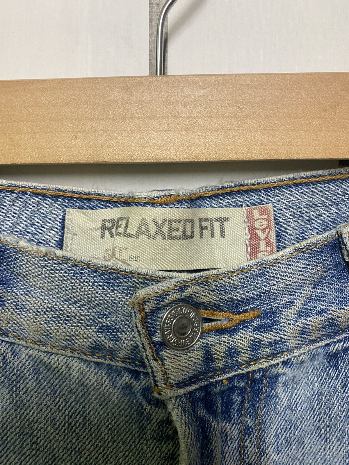 Levi's × Levi's Vintage Clothing × Vintage Vintage Levis 550 Light Wash Dirty Relaxed Fit Jeans-L24 Size US 34 / EU 50 - 7 Thumbnail